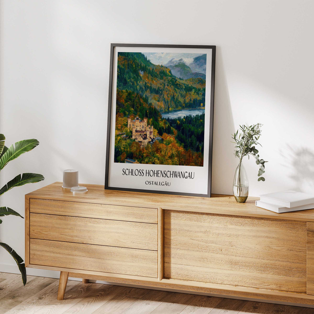 schloss-hohenschwangau-ostallgäu-deutschland-poster-oil-painting-oelgemaelde