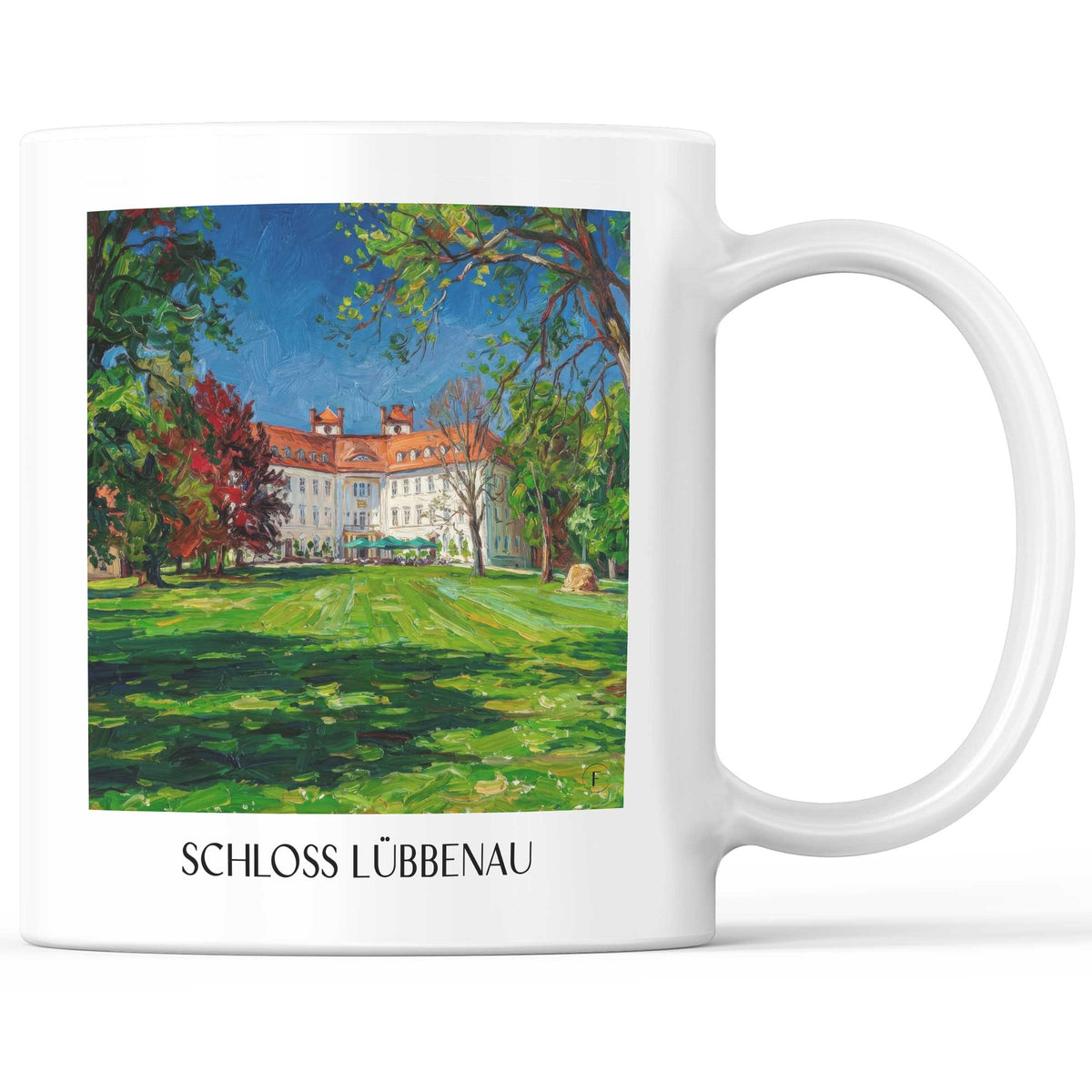 schloss-lübbenau-spreewald-deutschland-kaffeebecher-oil-painting-oelgemaelde