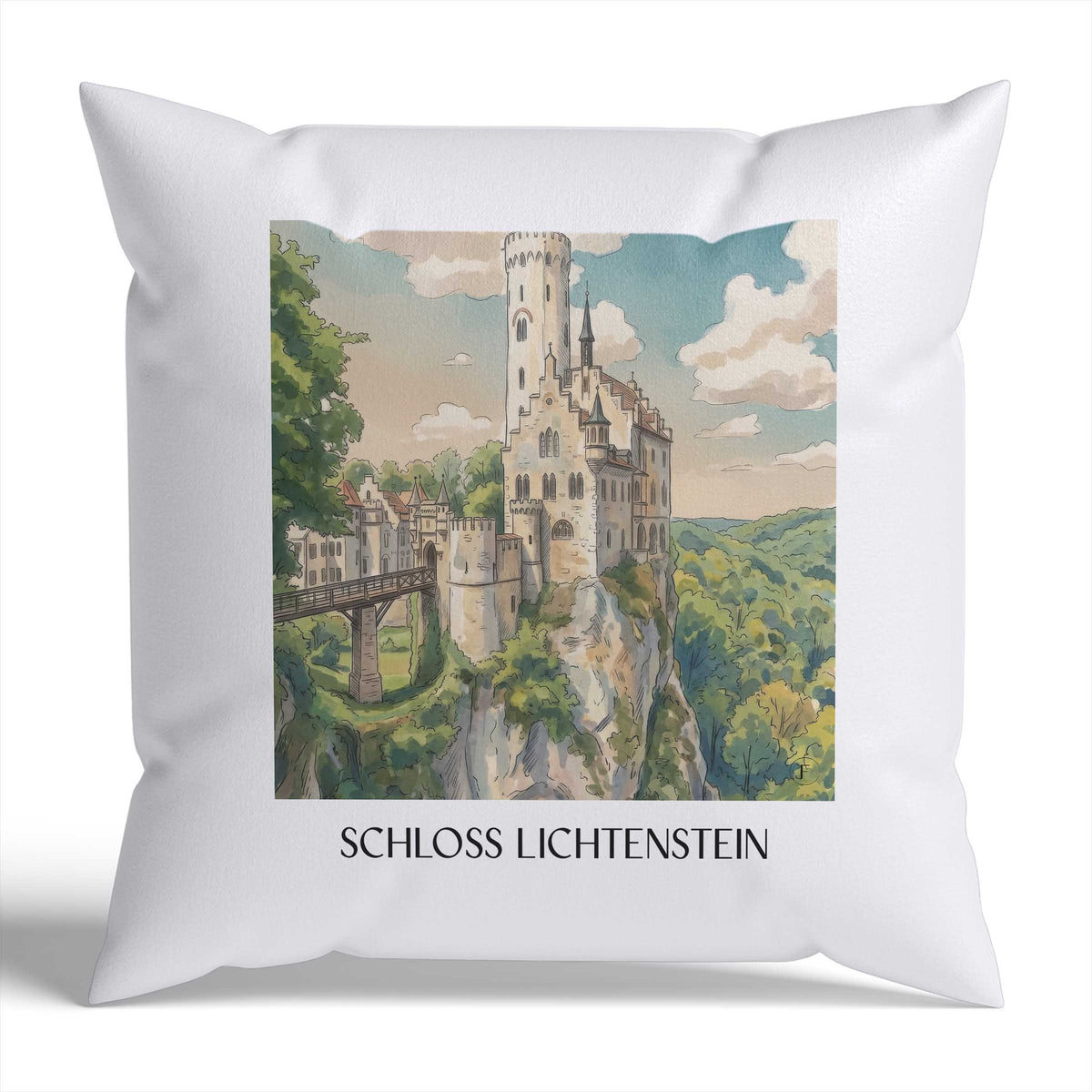 schloss-lichtenstein-reutlingen-deutschland-kissenbezug-aquarell