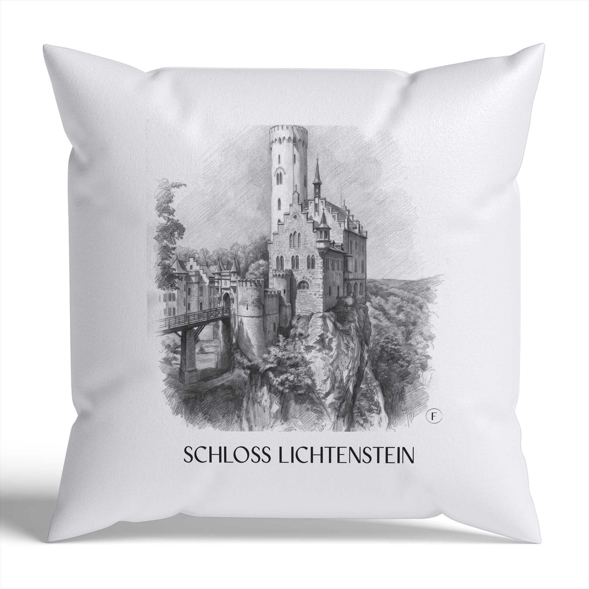 schloss-lichtenstein-reutlingen-deutschland-kissenbezug-bleistift-zeichnung-drawing
