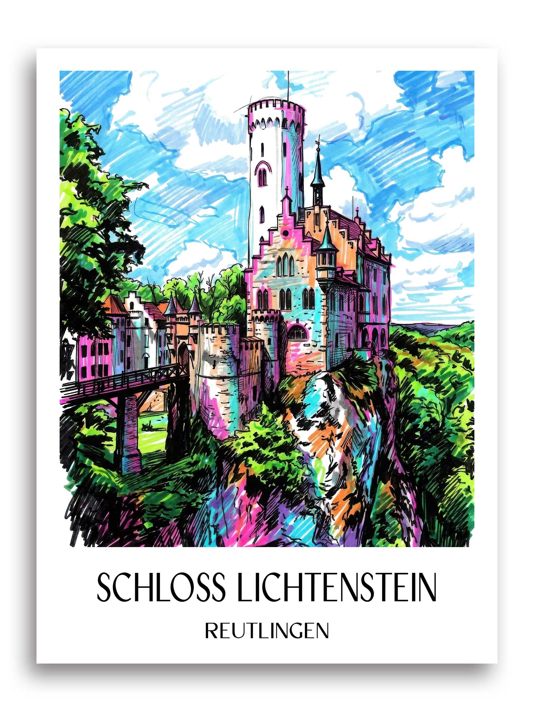 schloss-lichtenstein-reutlingen-deutschland-poster-graffiti
