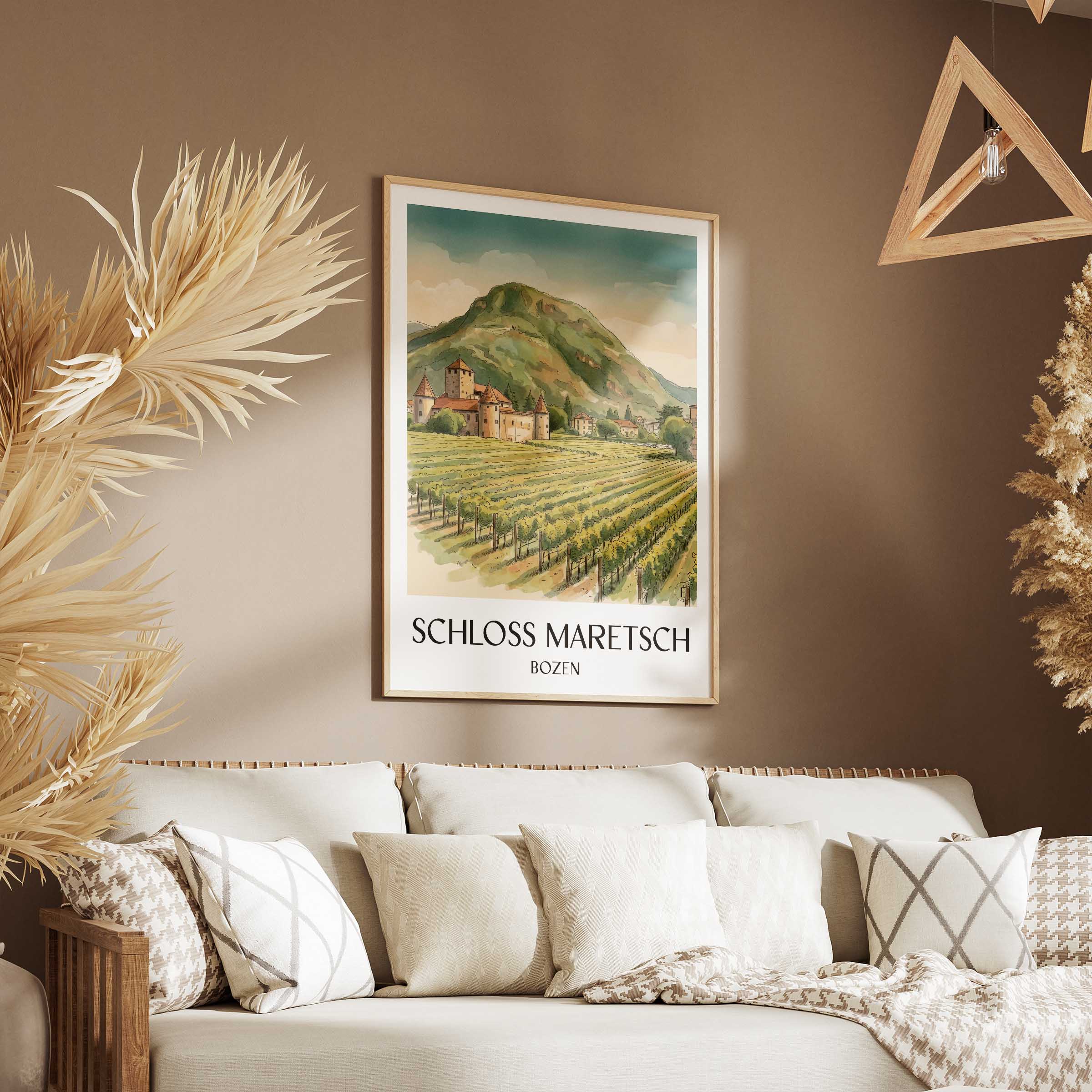 schloss-maretsch-bozen-italien-poster-aquarell