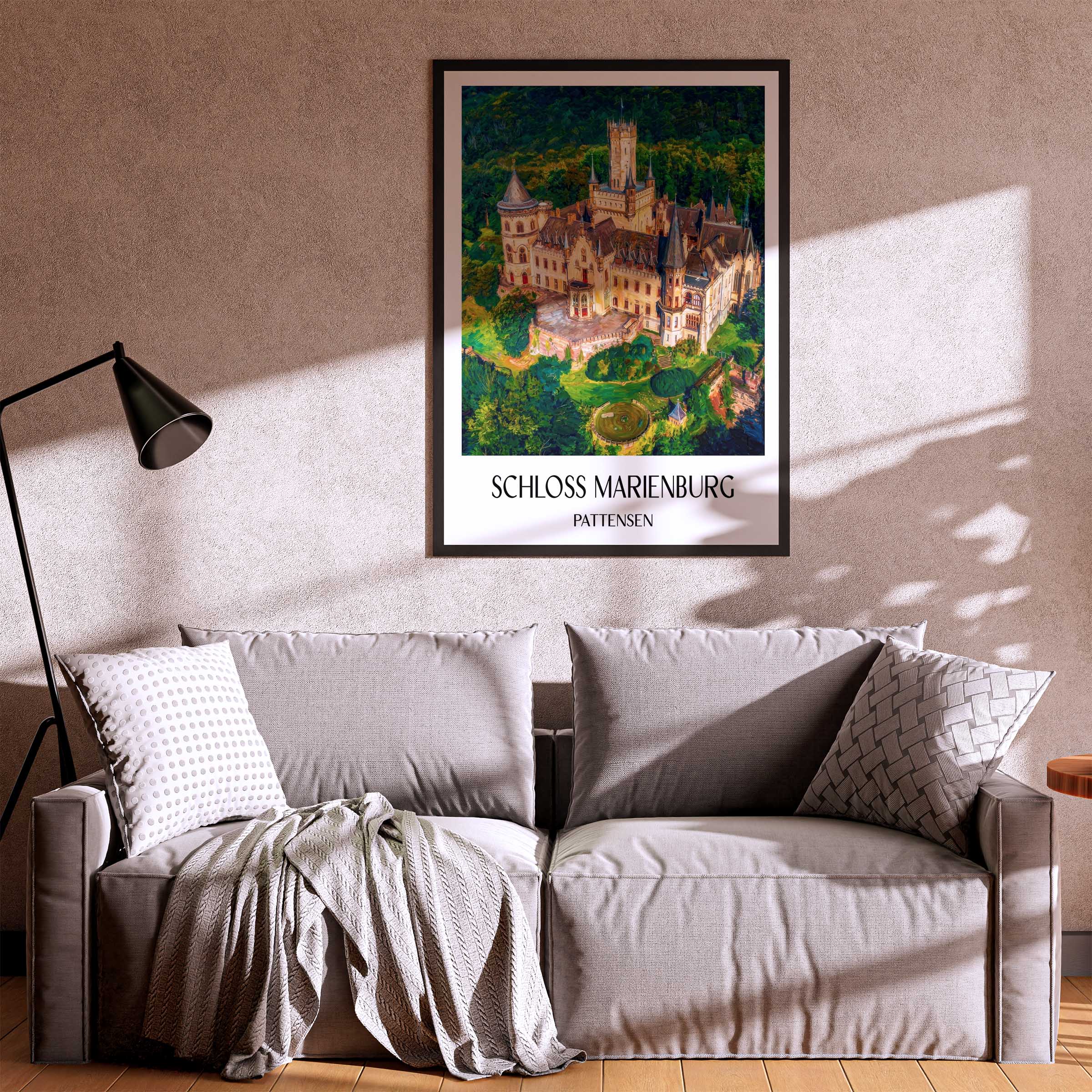 schloss-marienburg-pattensen-deutschland-poster-oil-painting-oelgemaelde