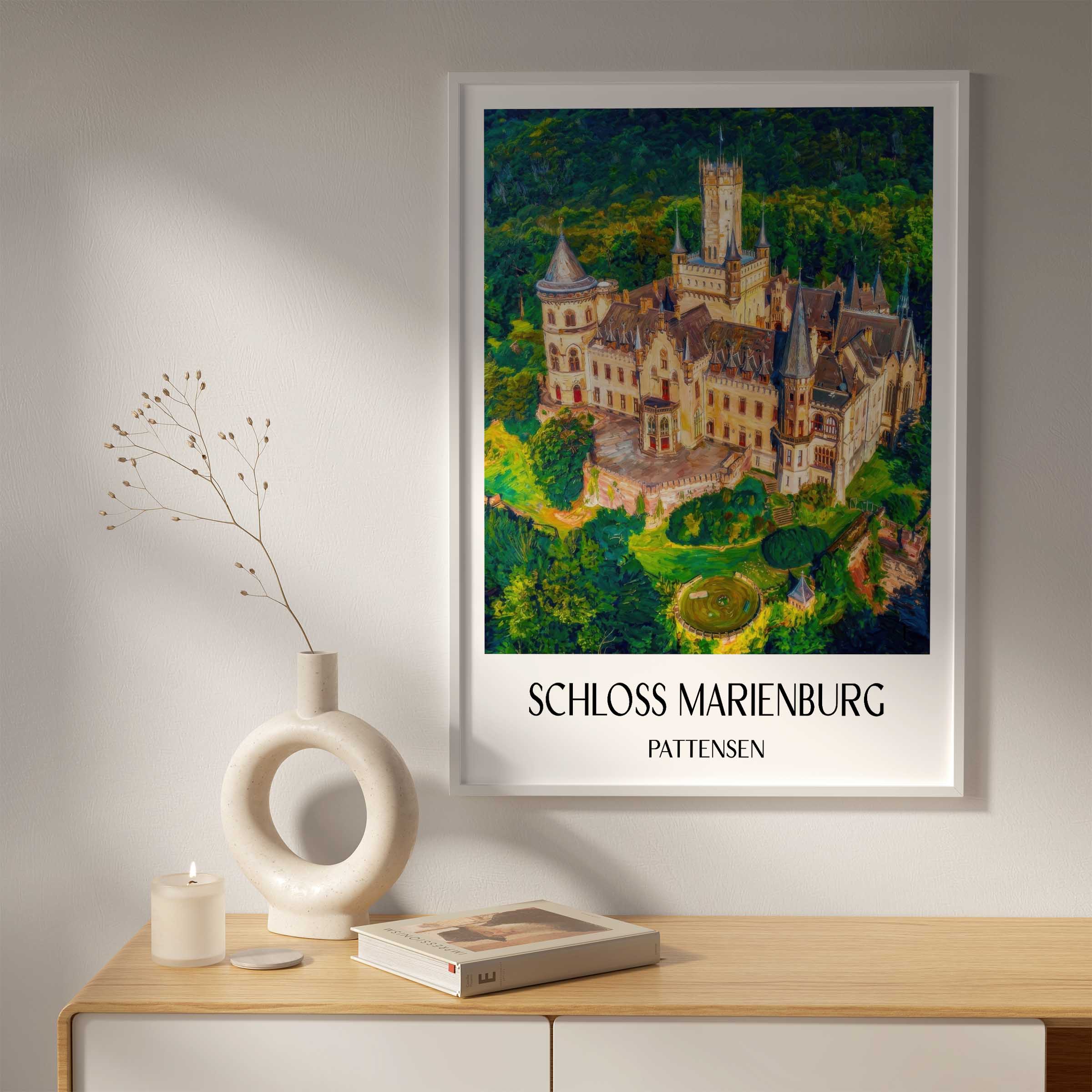 schloss-marienburg-pattensen-deutschland-poster-oil-painting-oelgemaelde