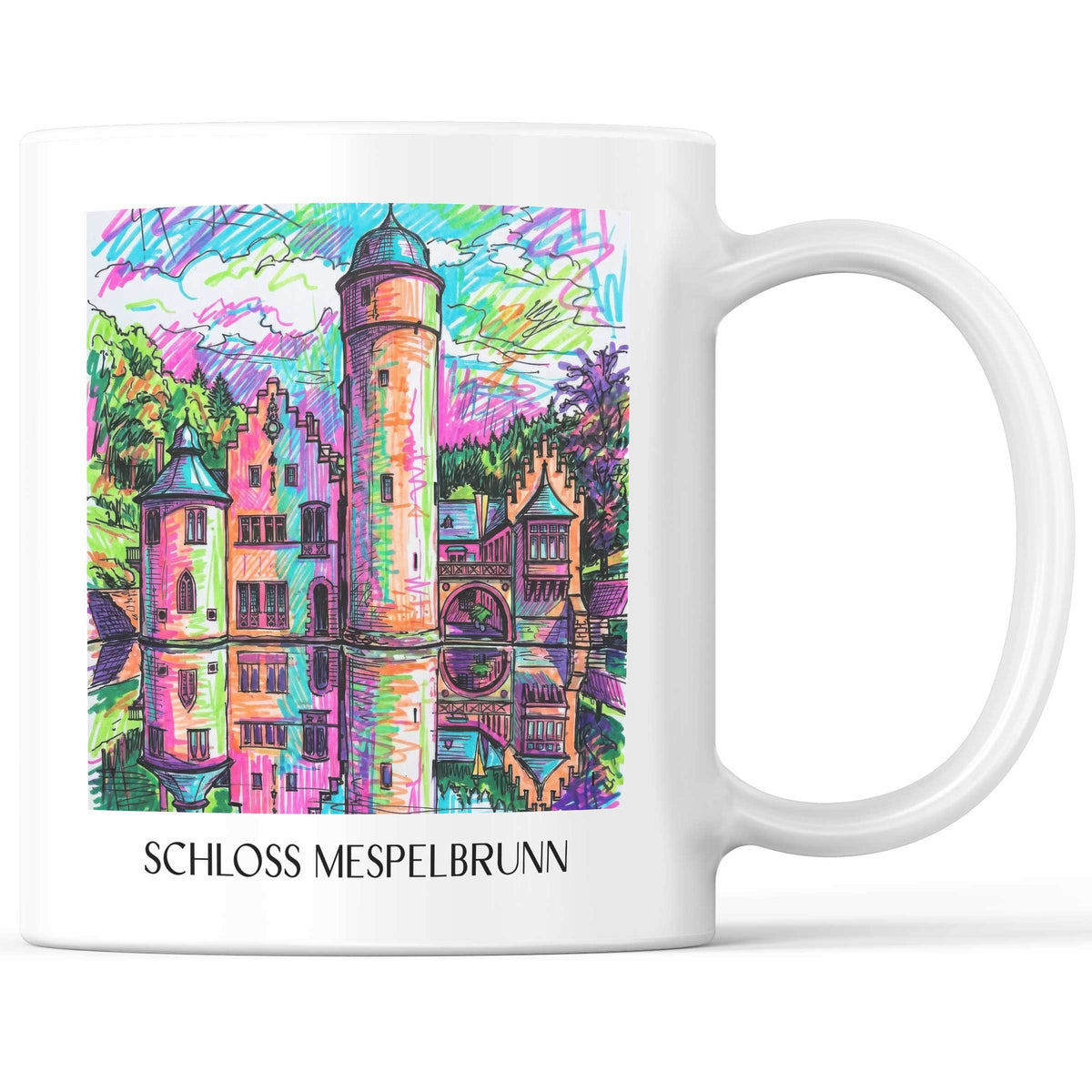 schloss-mespelbrunn-spessart-deutschland-kaffeebecher-graffiti