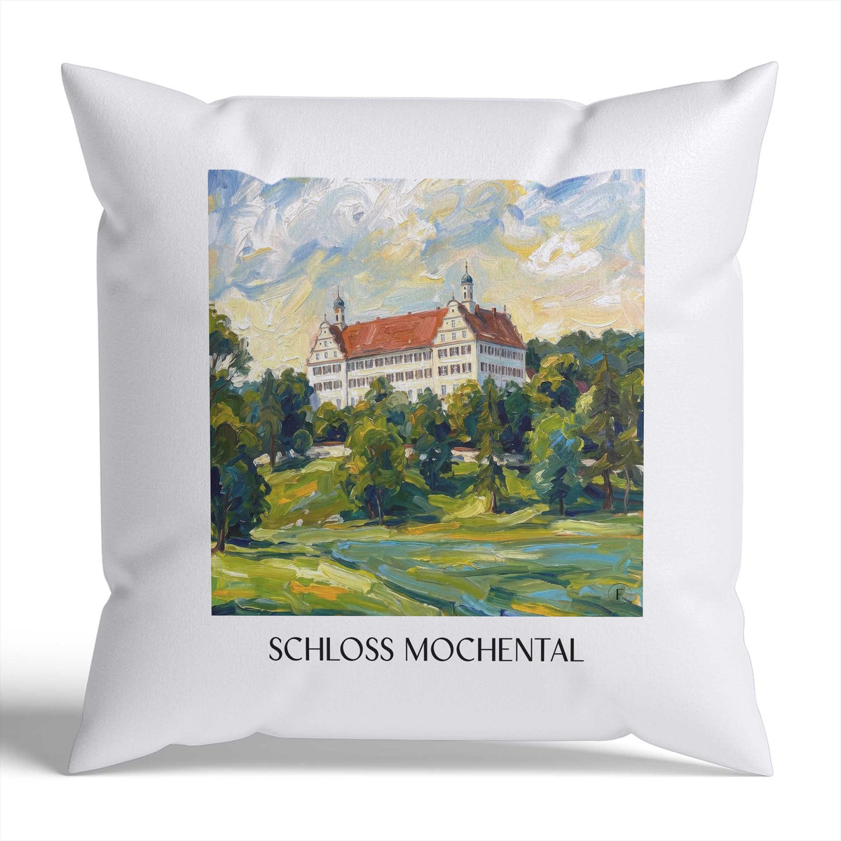 schloss-mochental-schwäbische-alb-deutschland-kissenbezug-oil-painting-oelgemaelde