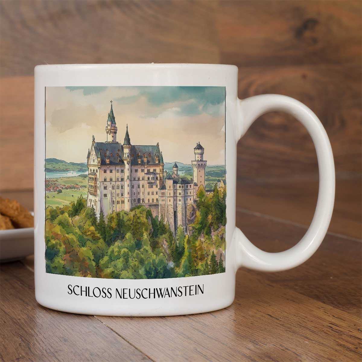 schloss-neuschwanstein-ostallgäu-deutschland-kaffeebecher-aquarell