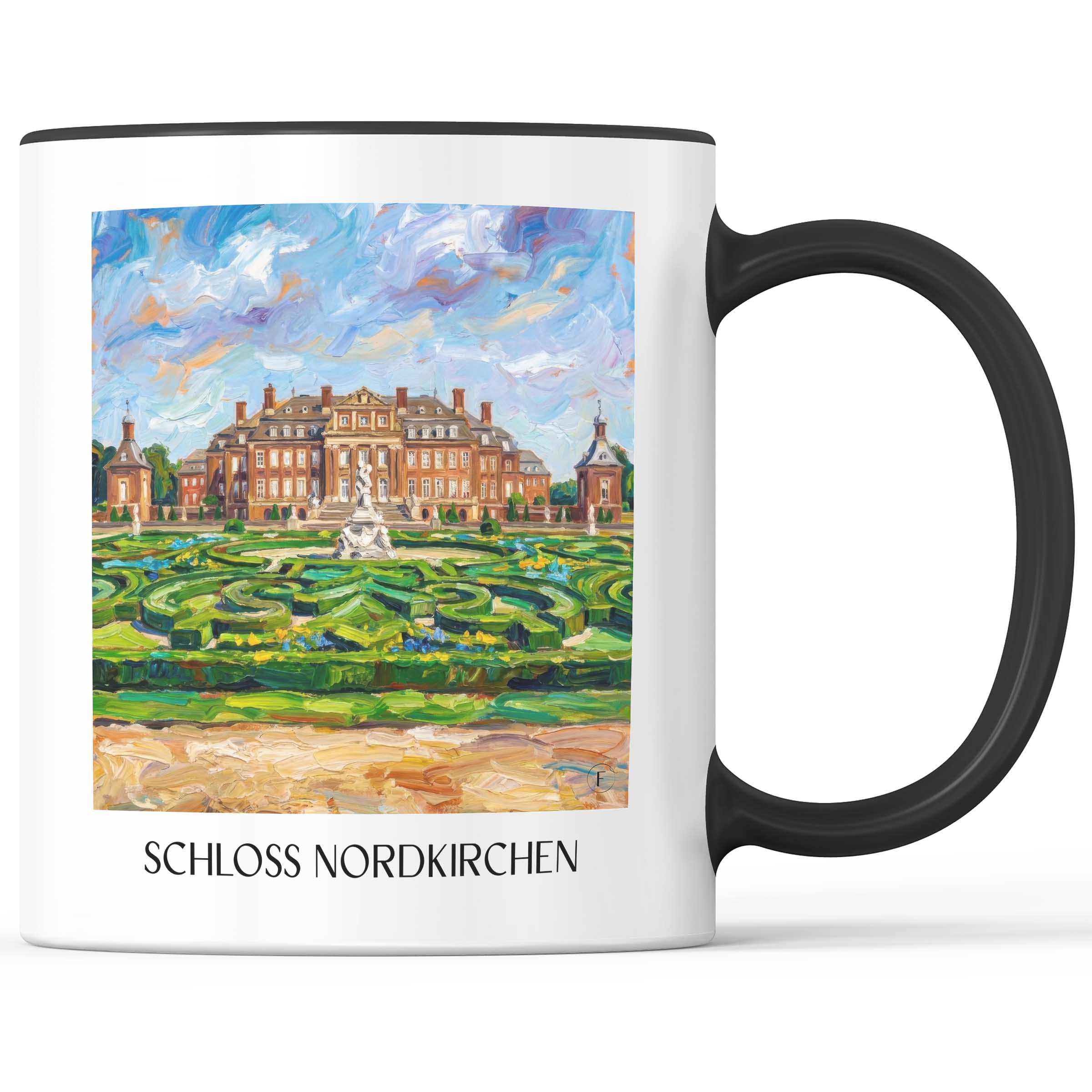 schloss-nordkirchen-münsterland-deutschland-kaffeebecher-oil-painting-oelgemaelde