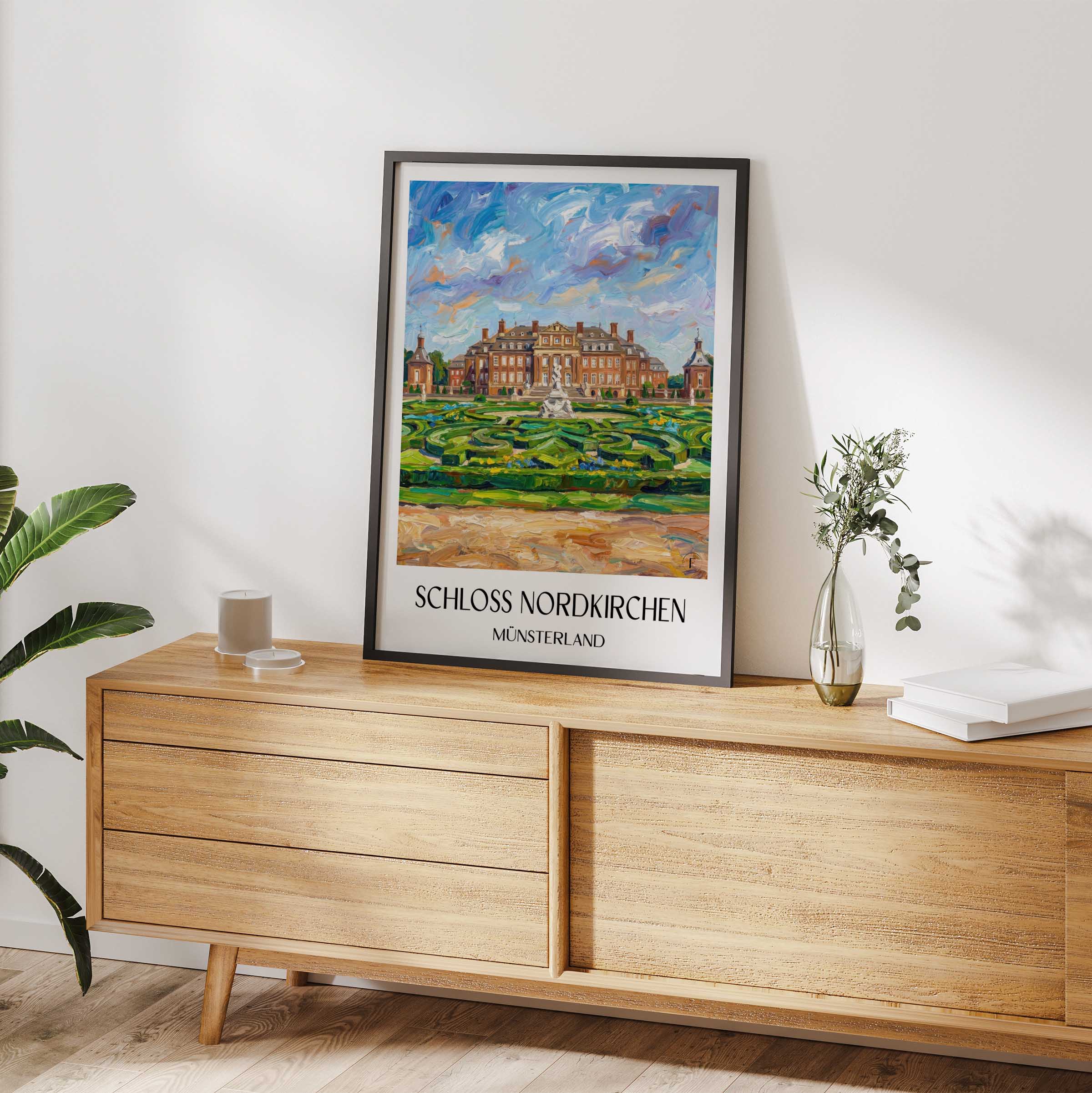 schloss-nordkirchen-münsterland-deutschland-poster-oil-painting-oelgemaelde