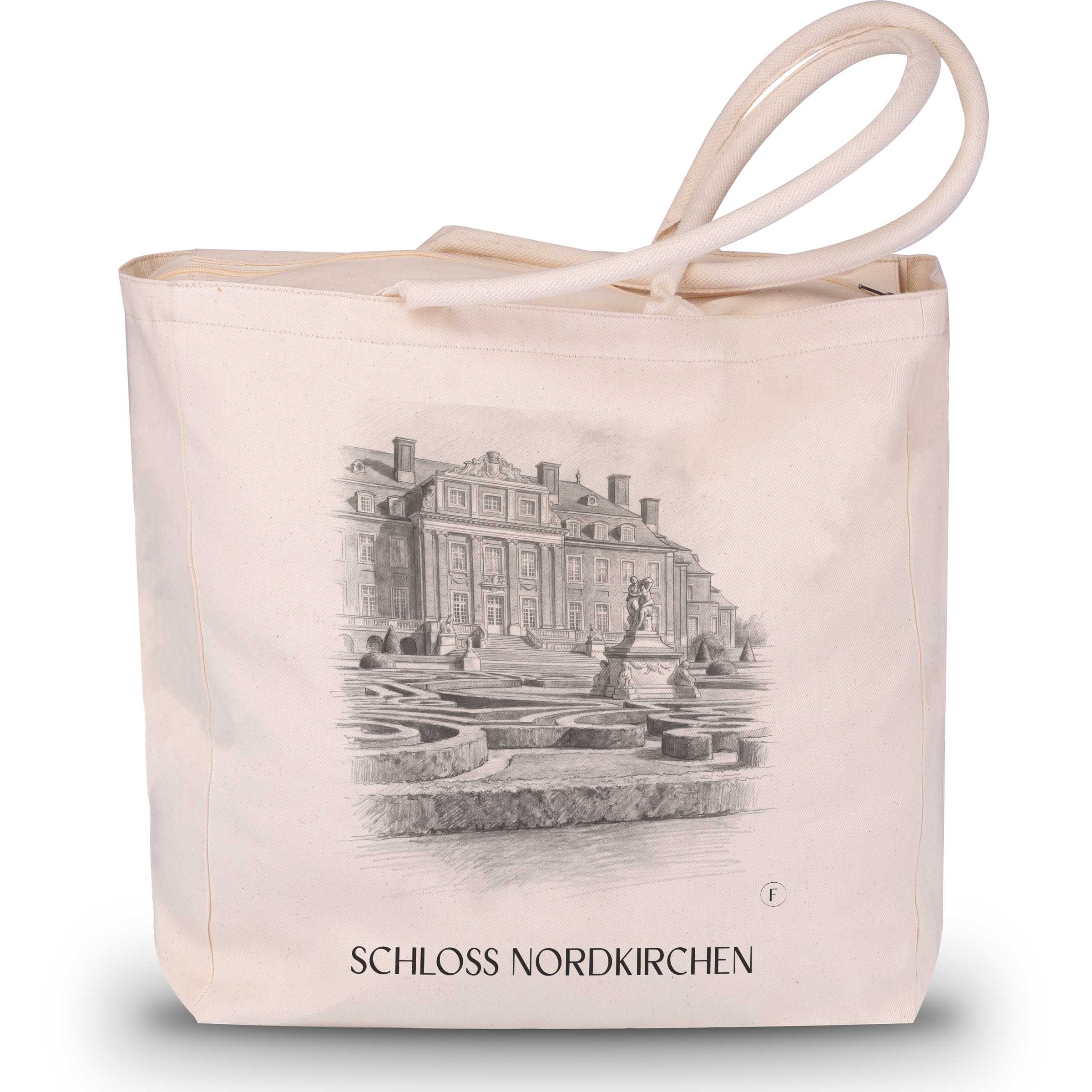 schloss-nordkirchen-münsterland-deutschland-einkaufstasche-bleistift-zeichnung-drawing