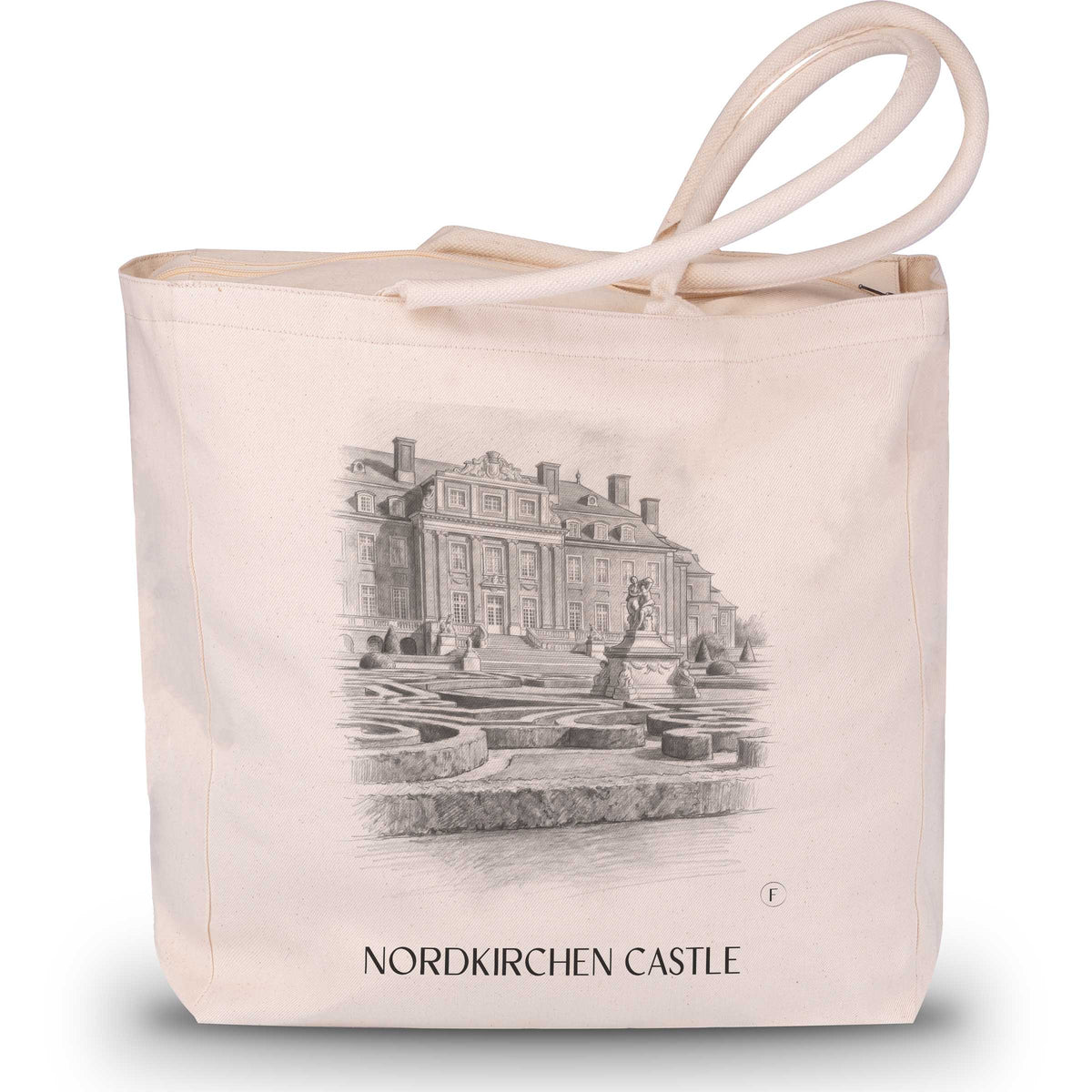 Schloss Nordkirchen Shopping Tasche - Münsterland - Deutschland Tote Bag - Einkaufstasche im Zeichnung Stil - favplace