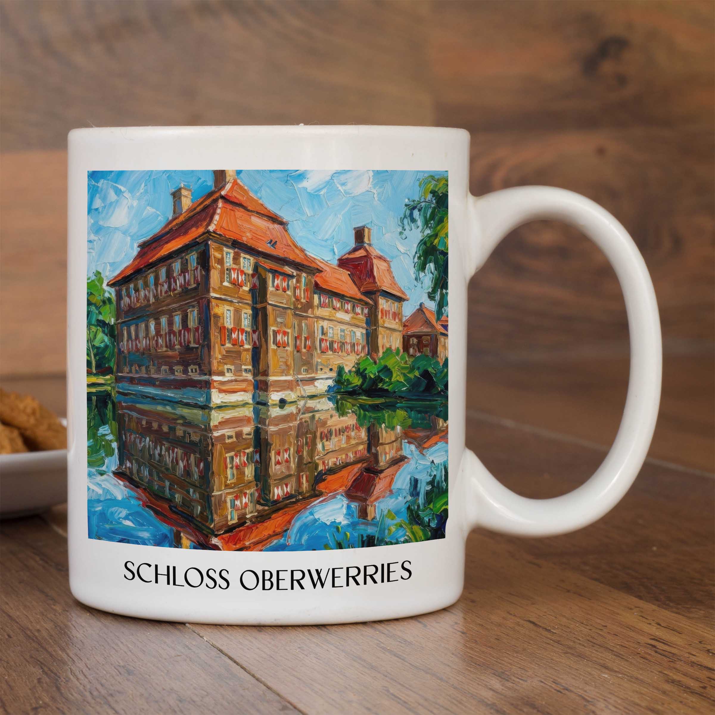 schloss-oberwerries-hamm-deutschland-kaffeebecher-oil-painting-oelgemaelde