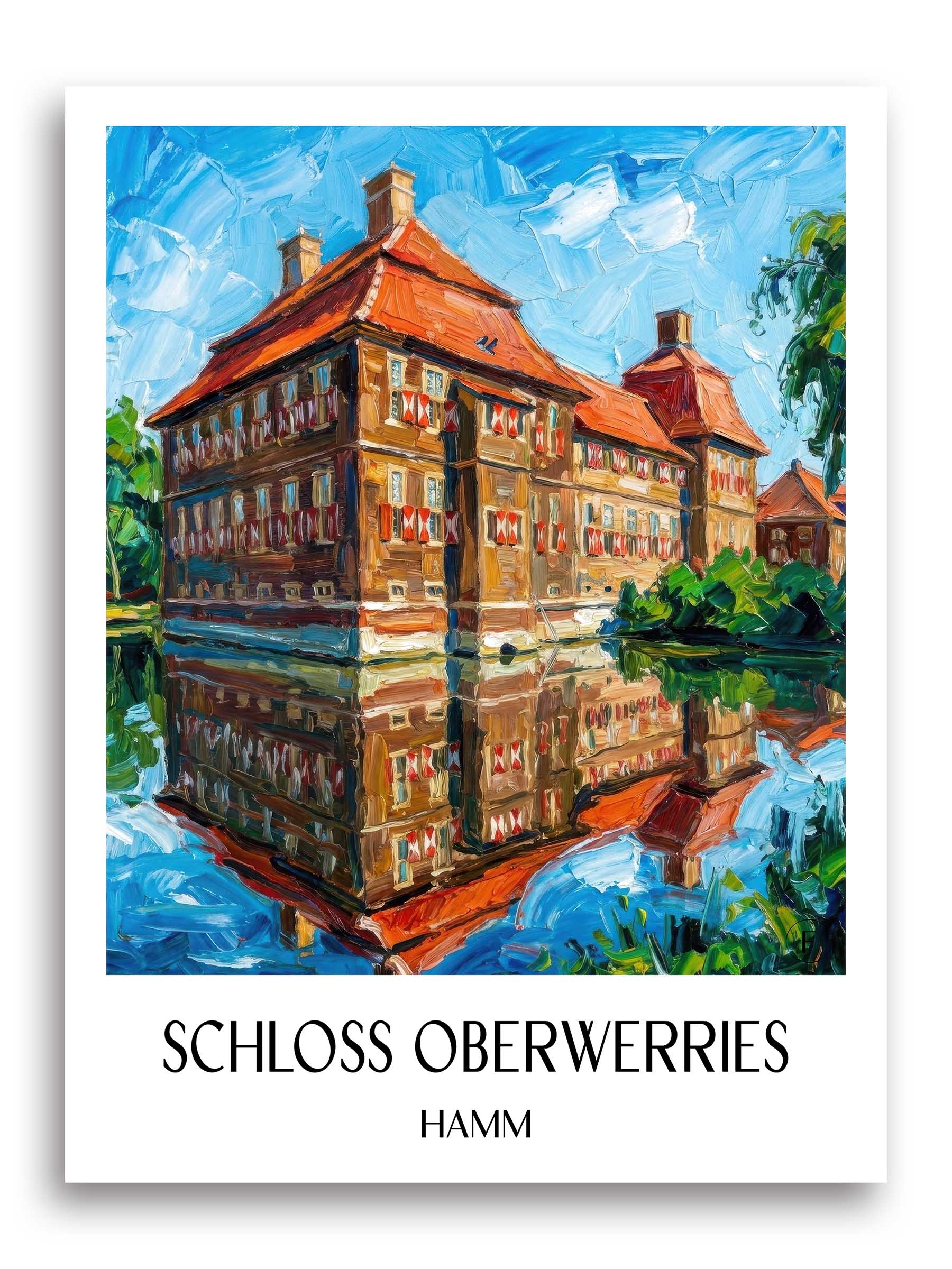 schloss-oberwerries-hamm-deutschland-poster-oil-painting-oelgemaelde