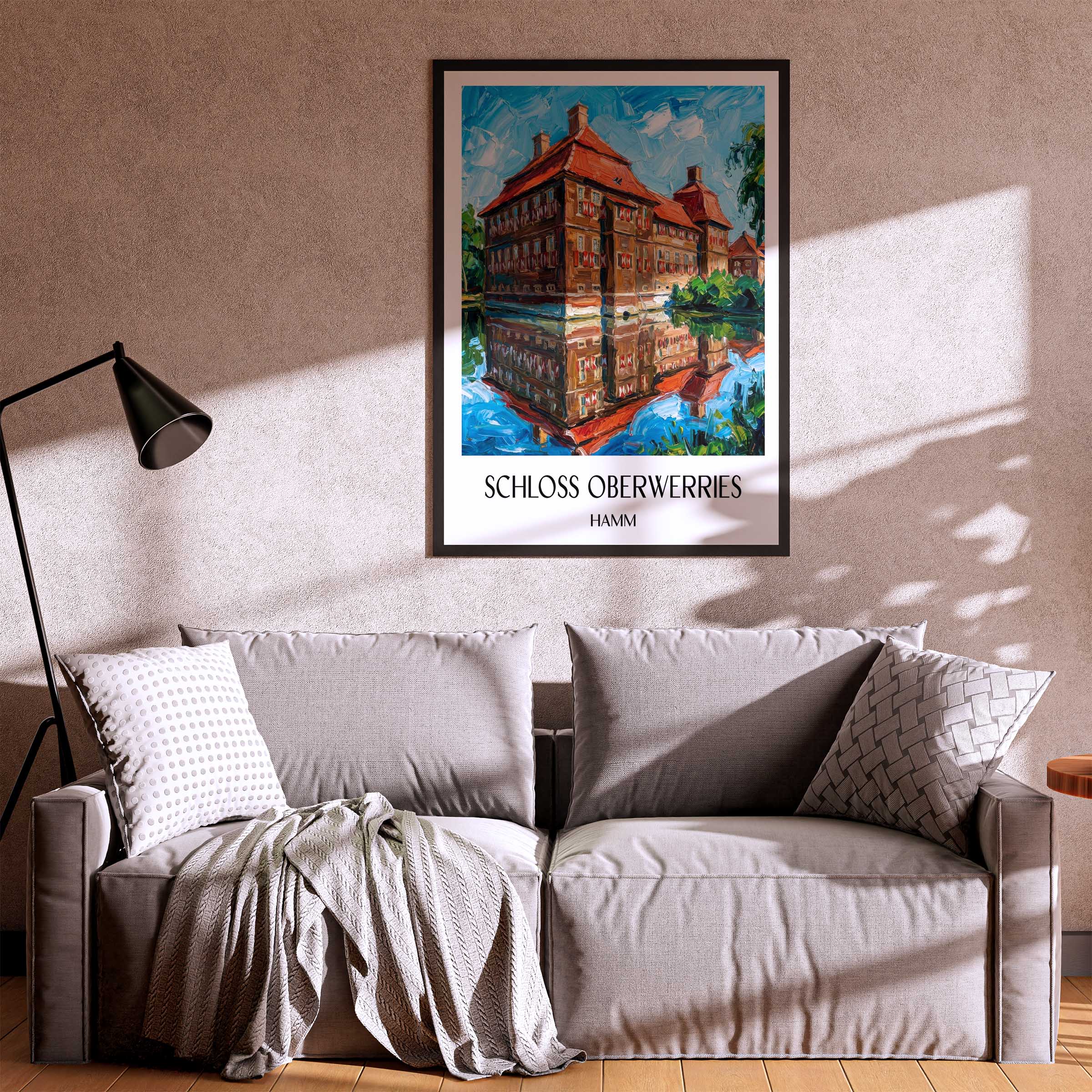 schloss-oberwerries-hamm-deutschland-poster-oil-painting-oelgemaelde