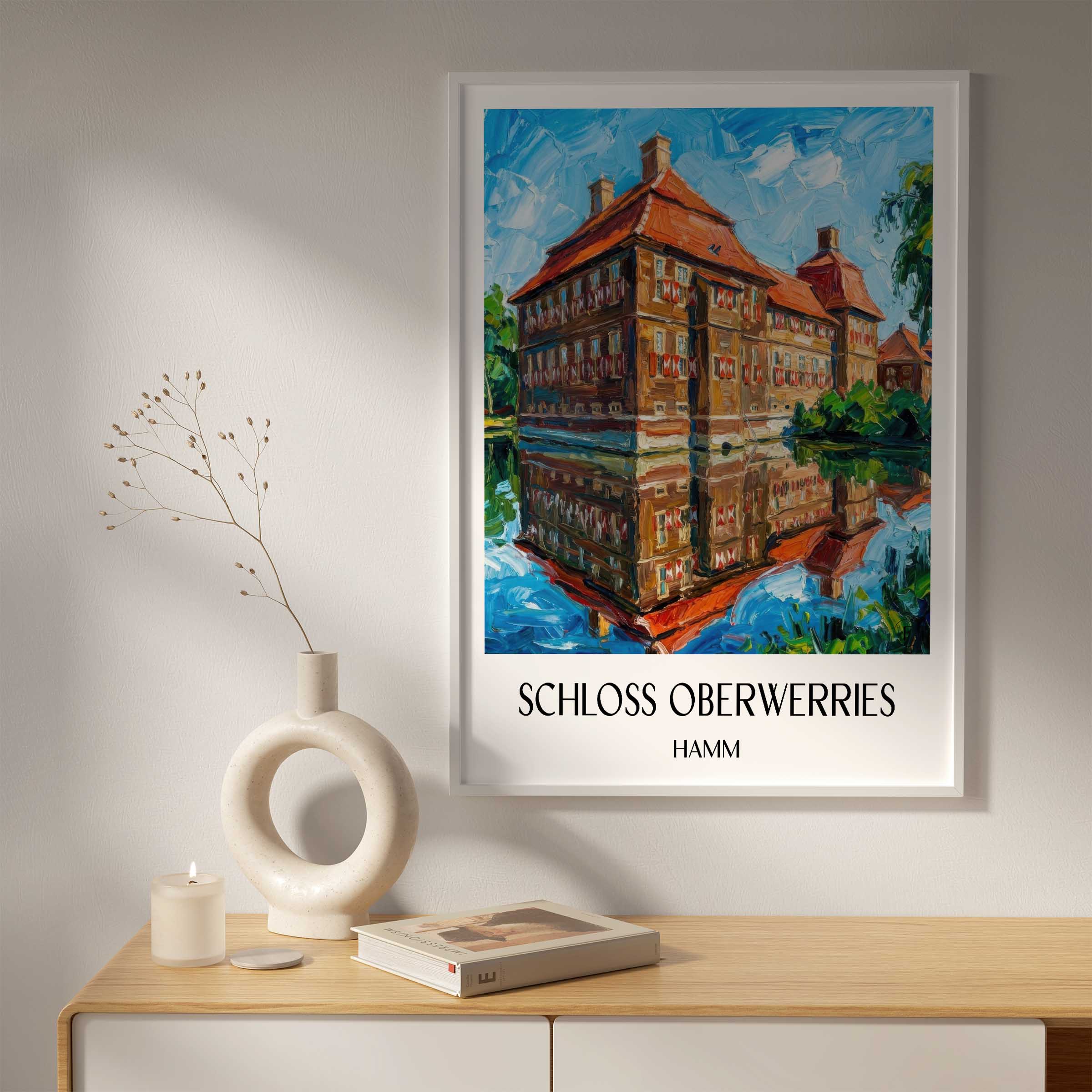 schloss-oberwerries-hamm-deutschland-poster-oil-painting-oelgemaelde