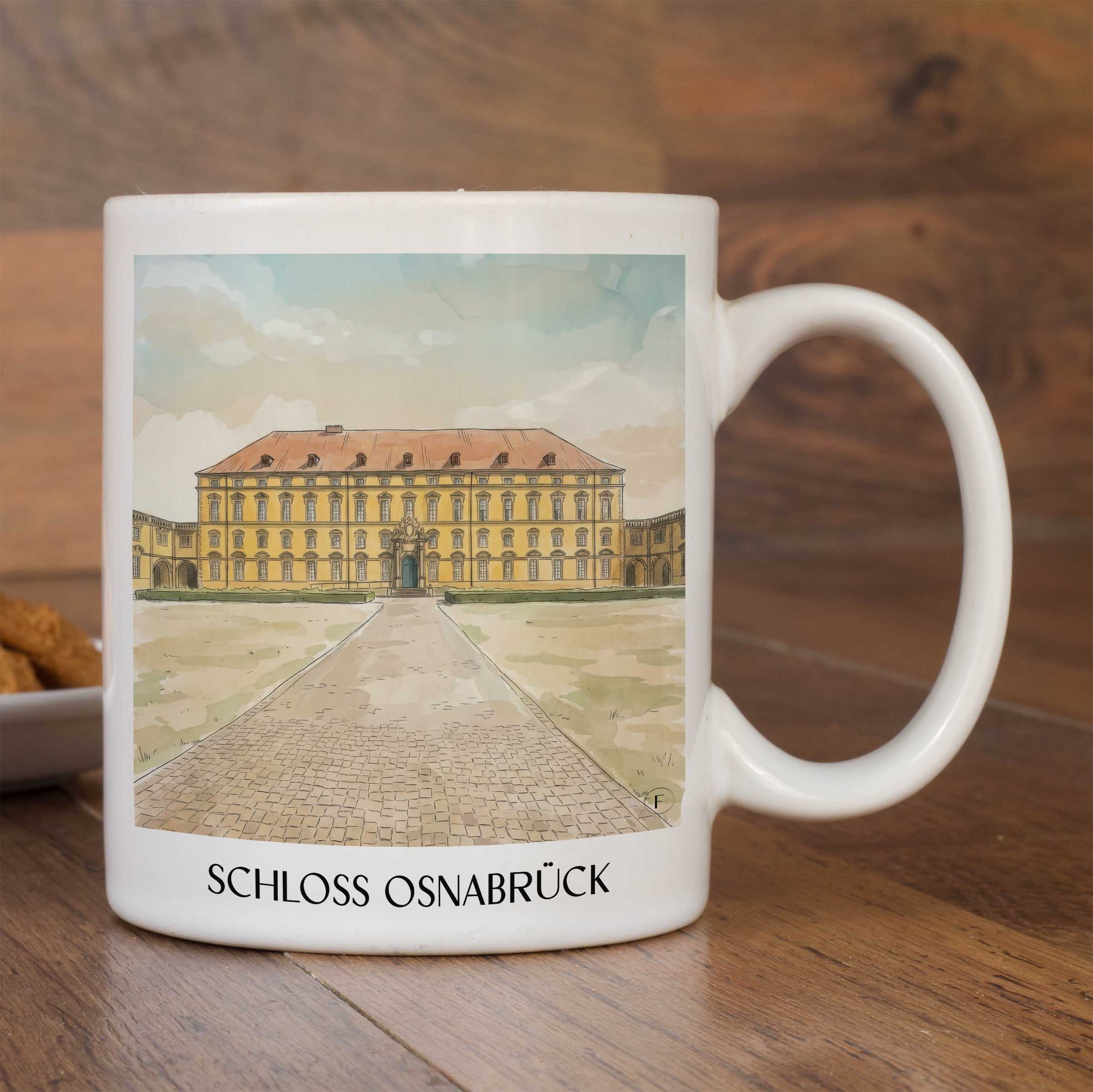 schloss-osnabrück-niedersachsen-deutschland-kaffeebecher-aquarell