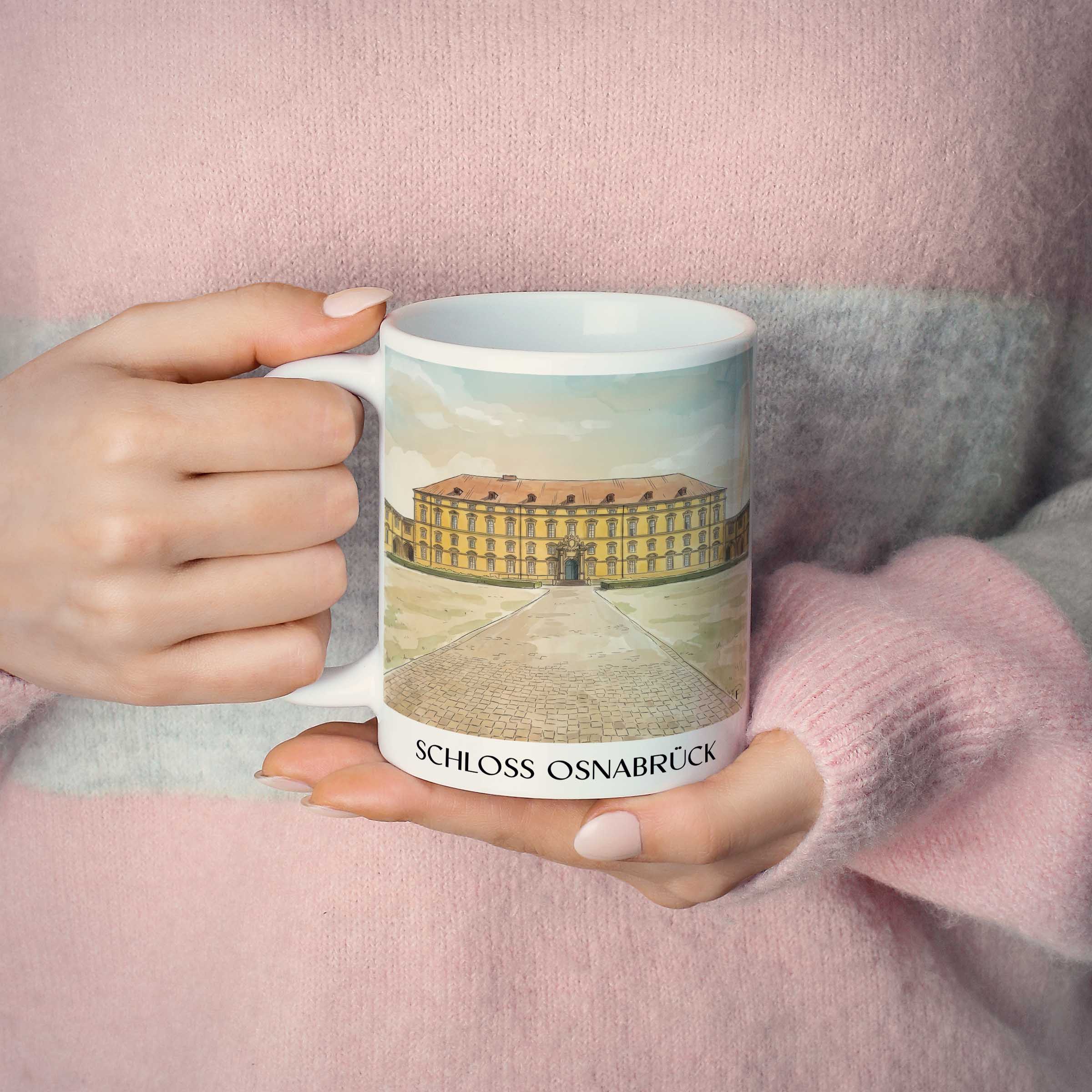 schloss-osnabrück-niedersachsen-deutschland-kaffeebecher-aquarell
