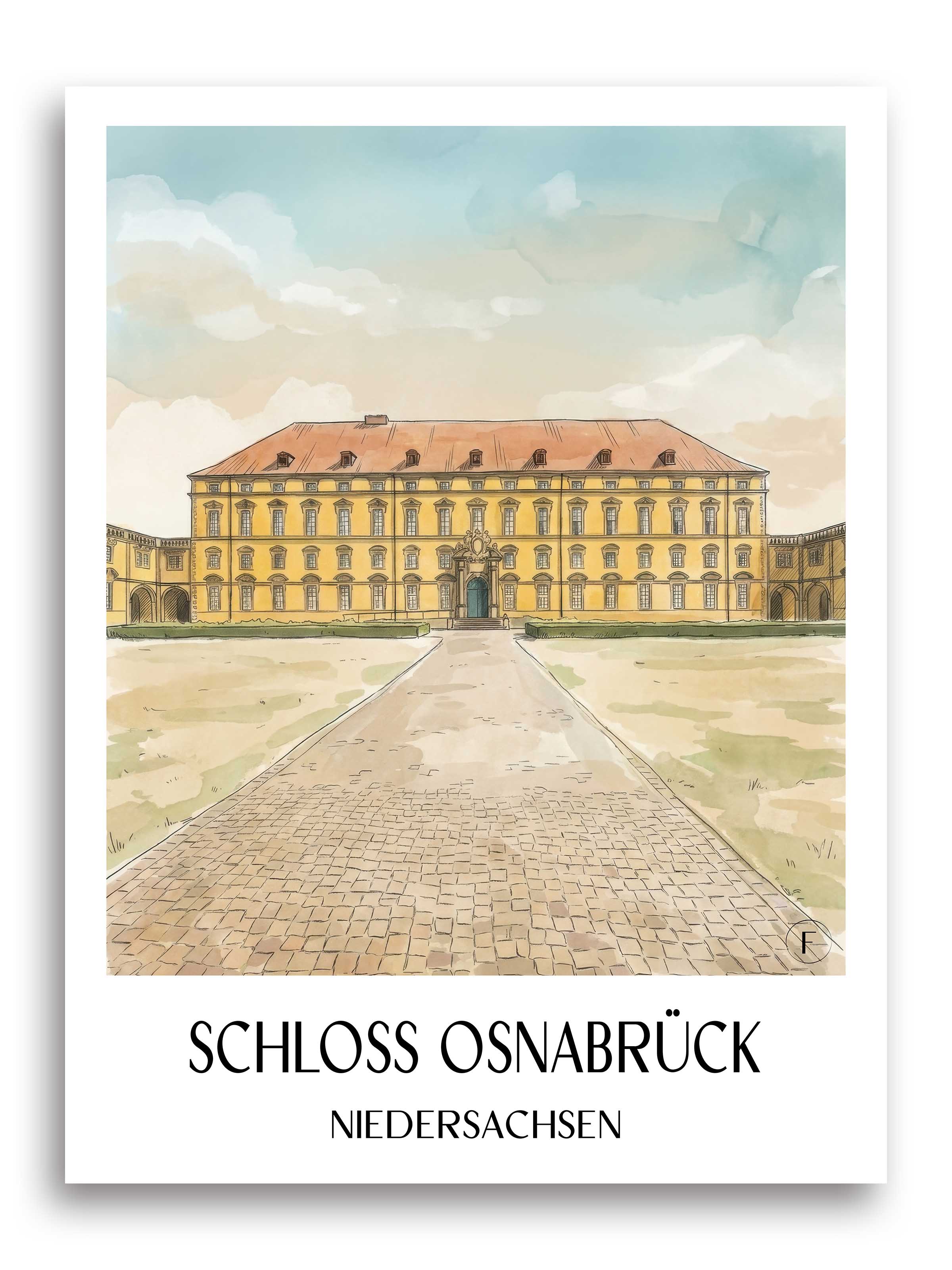 schloss-osnabrück-niedersachsen-deutschland-poster-aquarell