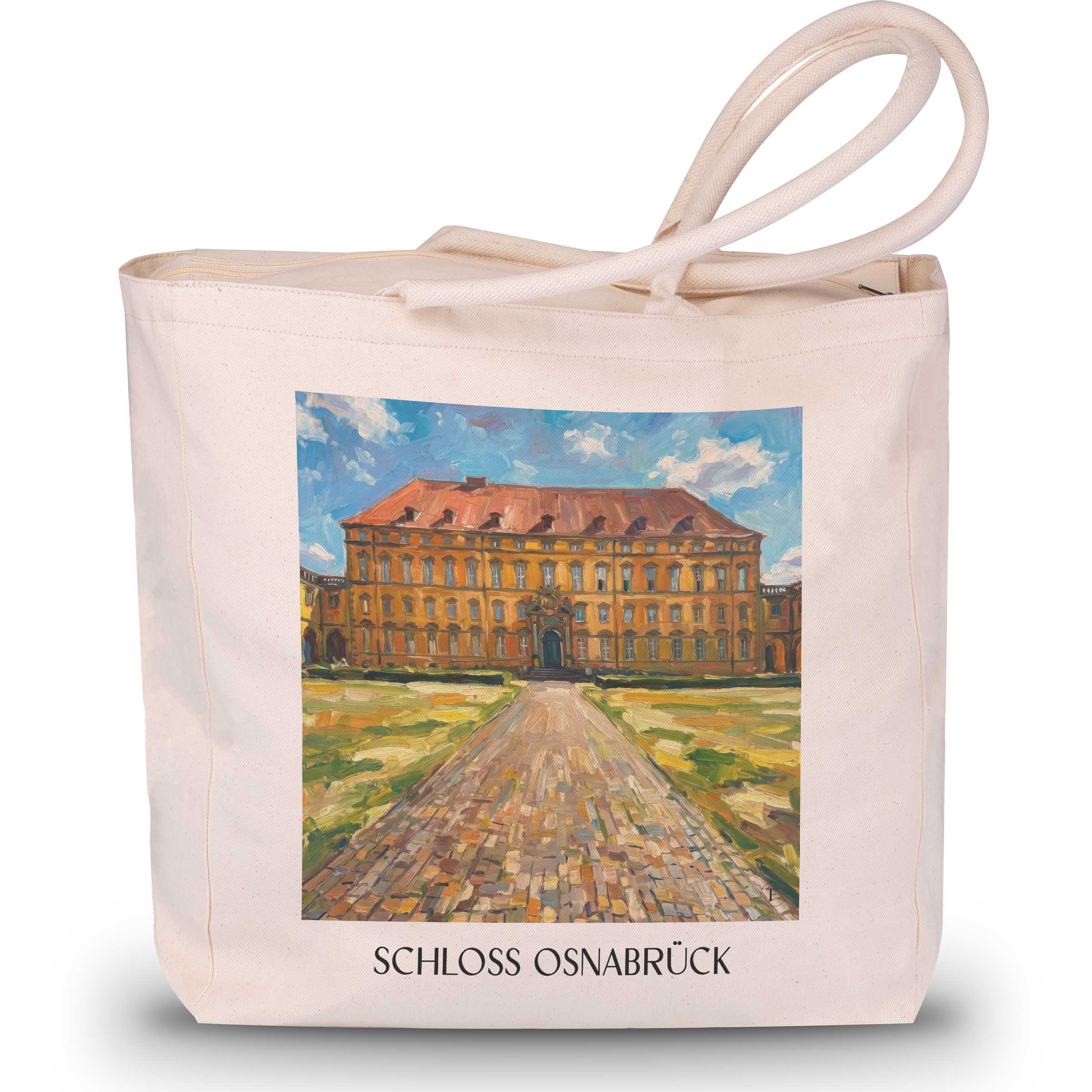 schloss-osnabrück-niedersachsen-deutschland-einkaufstasche-oil-painting-oelgemaelde