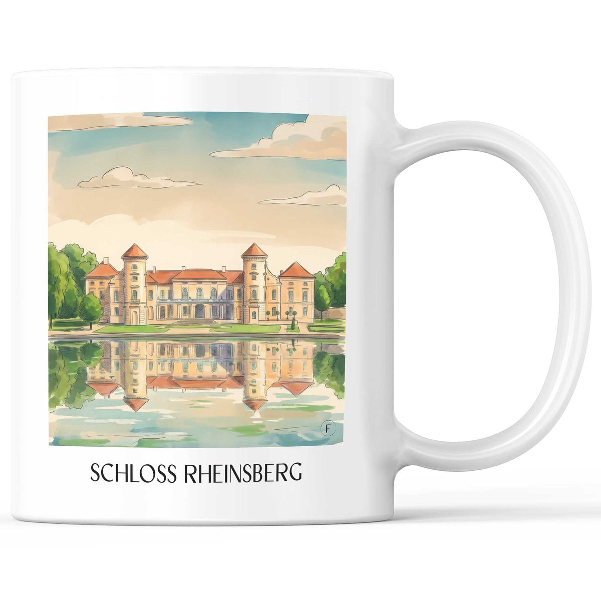 schloss-rheinsberg-brandenburg-deutschland-kaffeebecher-aquarell