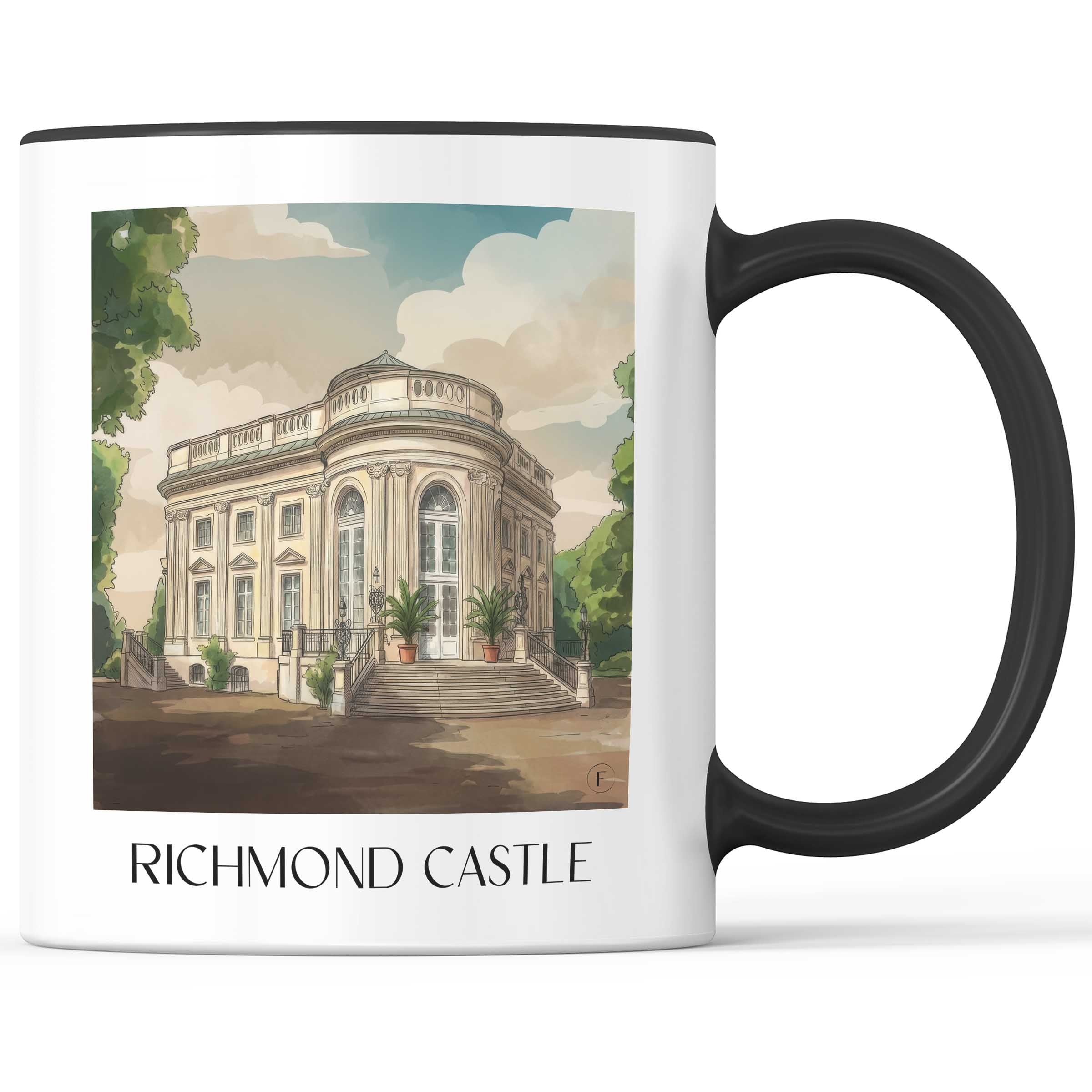 Schloss Richmond Kaffeebecher - Braunschweig - Deutschland Becher - Kaffeetasse im Aquarell Stil - favplace