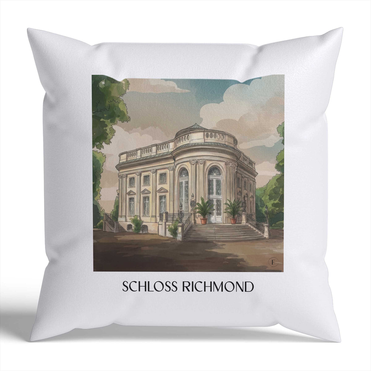 schloss-richmond-braunschweig-deutschland-kissenbezug-aquarell