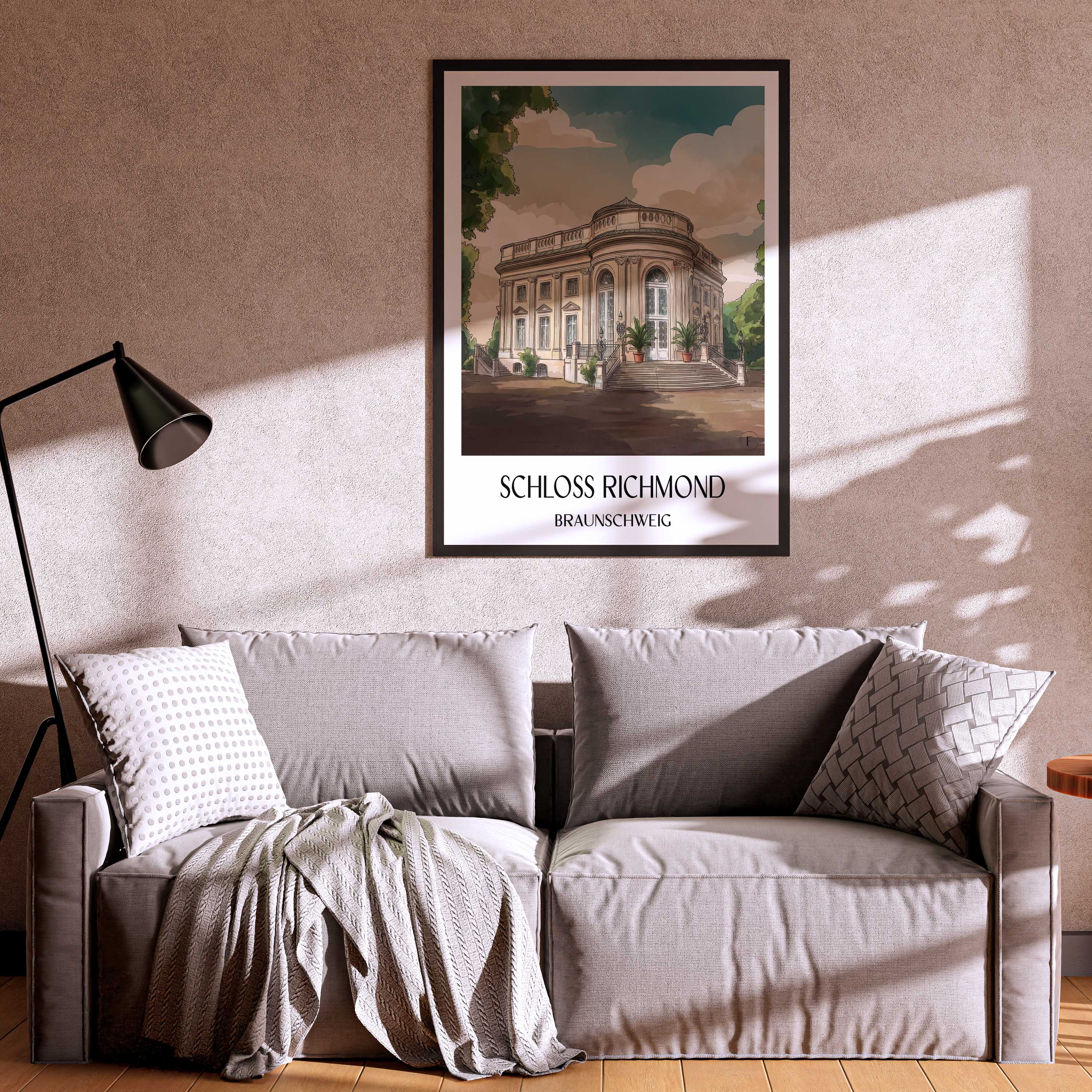 schloss-richmond-braunschweig-deutschland-poster-aquarell