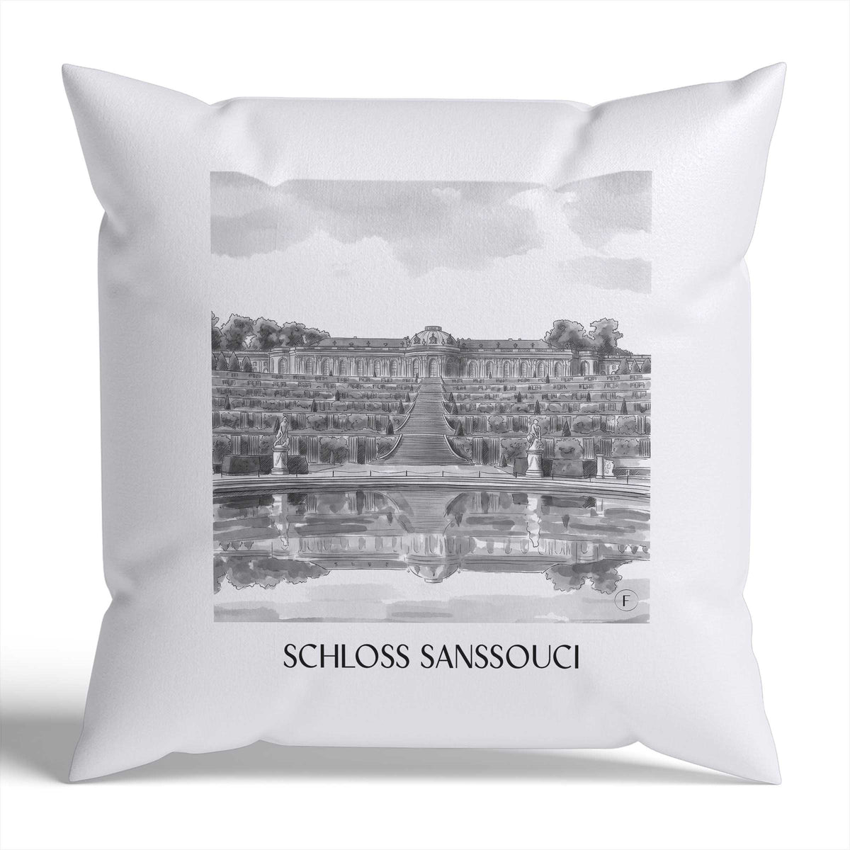 schloss-sanssouci-potsdam-deutschland-kissenbezug-aquarell-schwarz-weiss