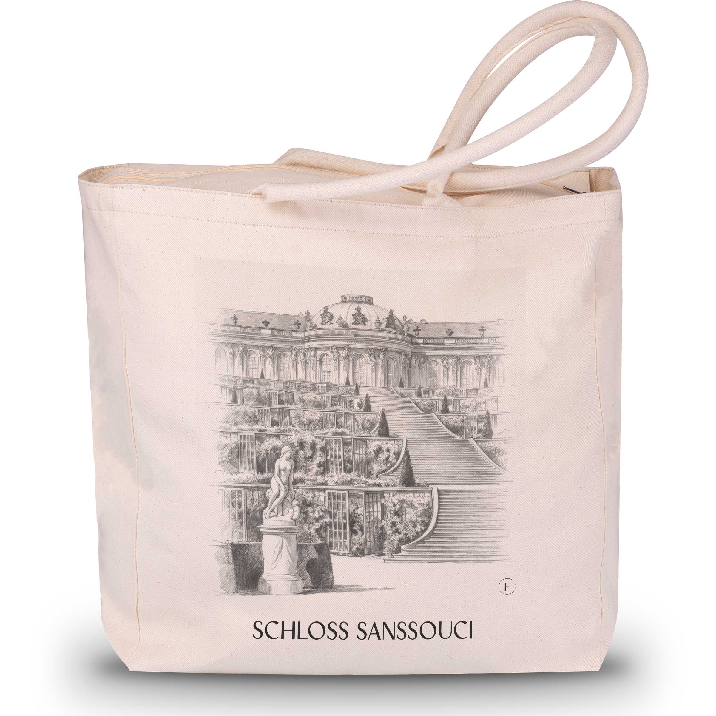 schloss-sanssouci-potsdam-deutschland-einkaufstasche-bleistift-zeichnung-drawing