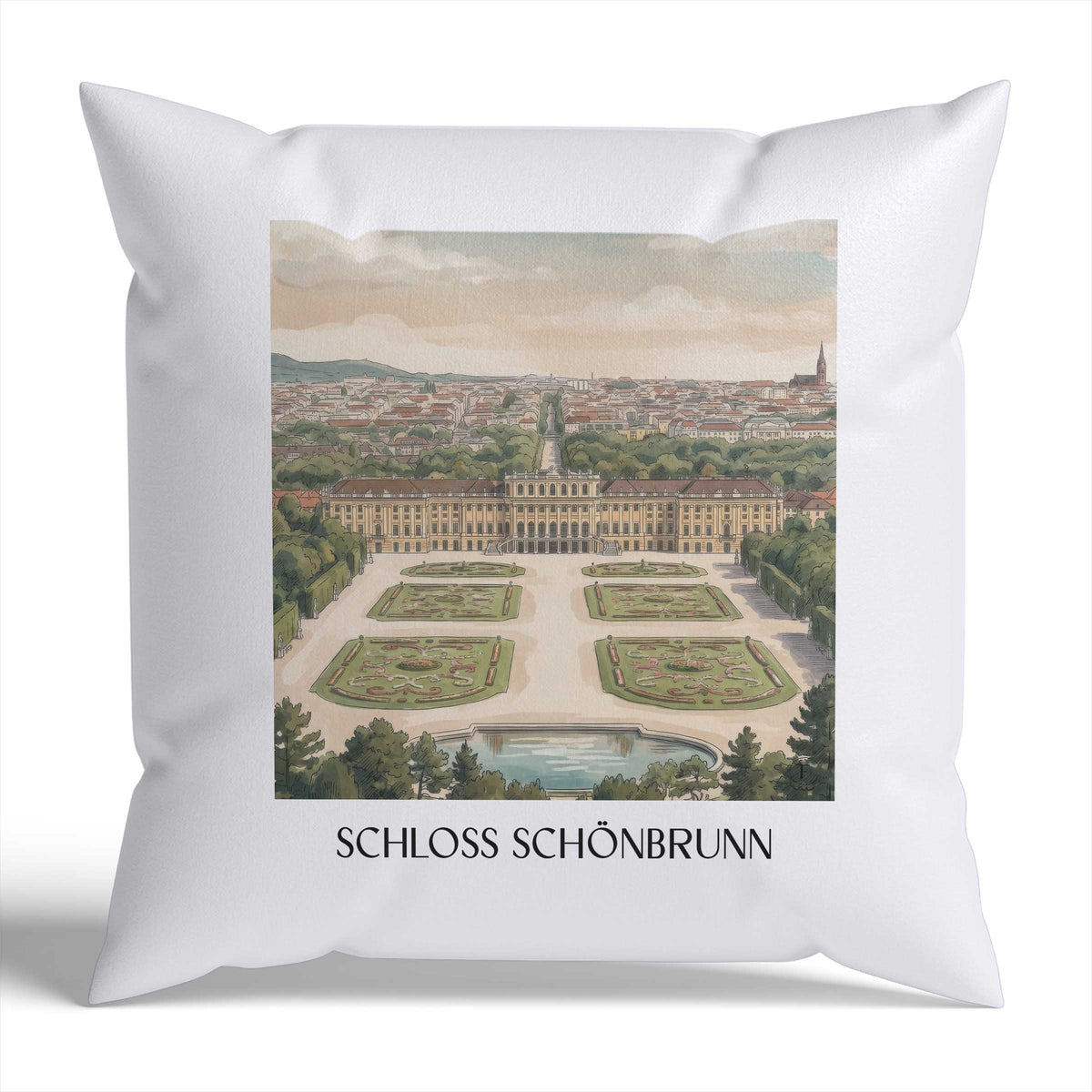 schloss-schönbrunn-wien-österreich-kissenbezug-aquarell