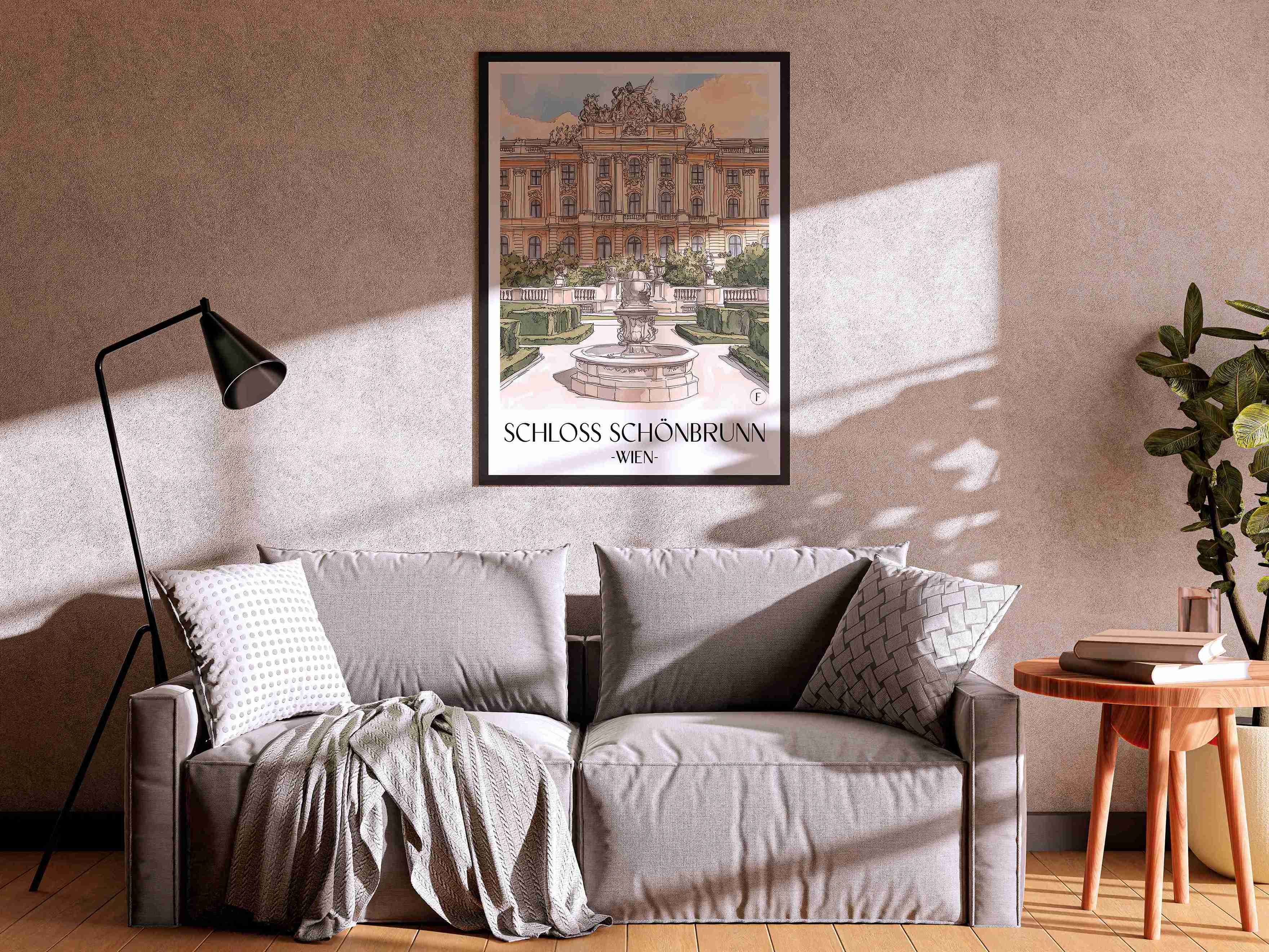 schloss-schönbrunn-wien-österreich-poster-aquarell