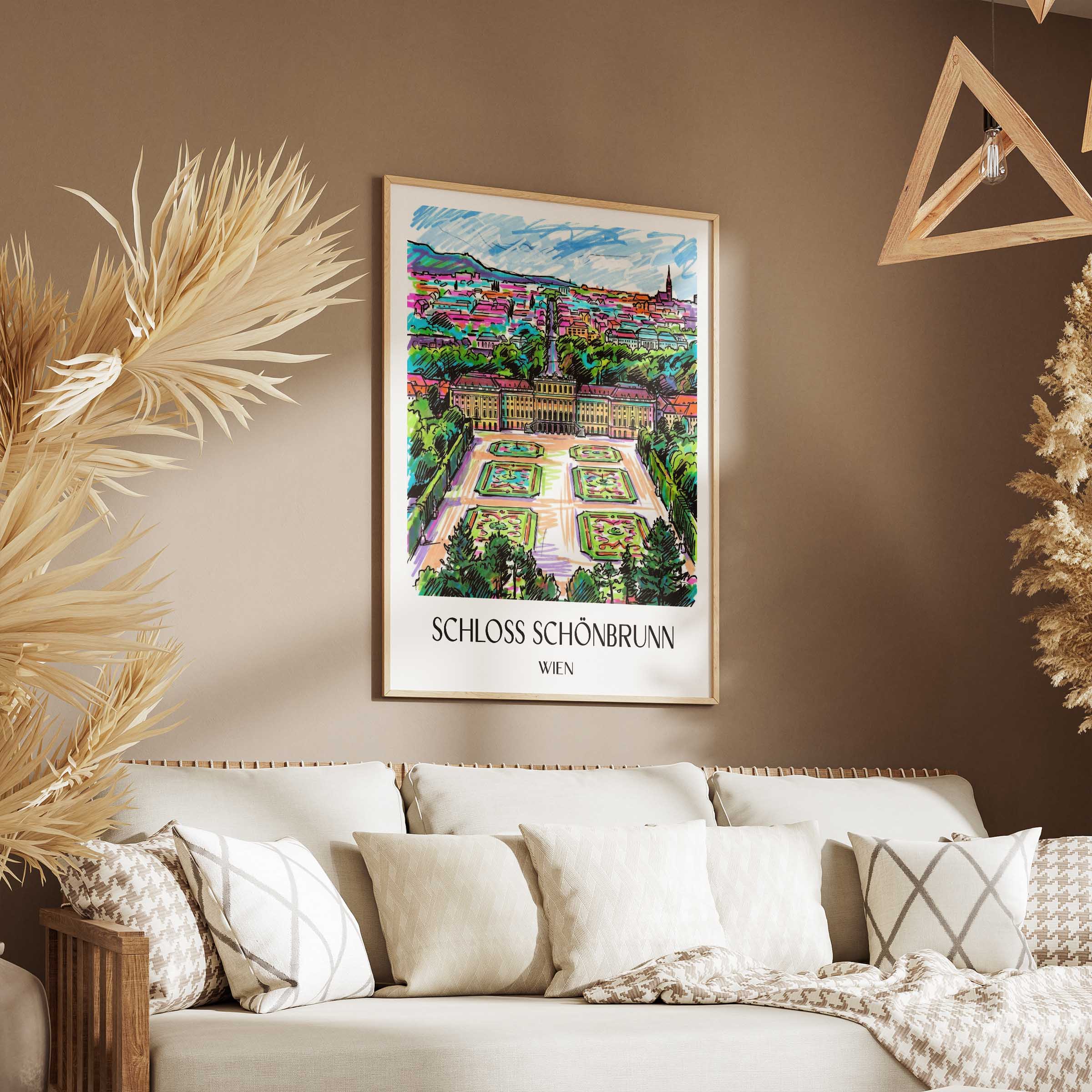 schloss-schönbrunn-wien-österreich-poster-graffiti