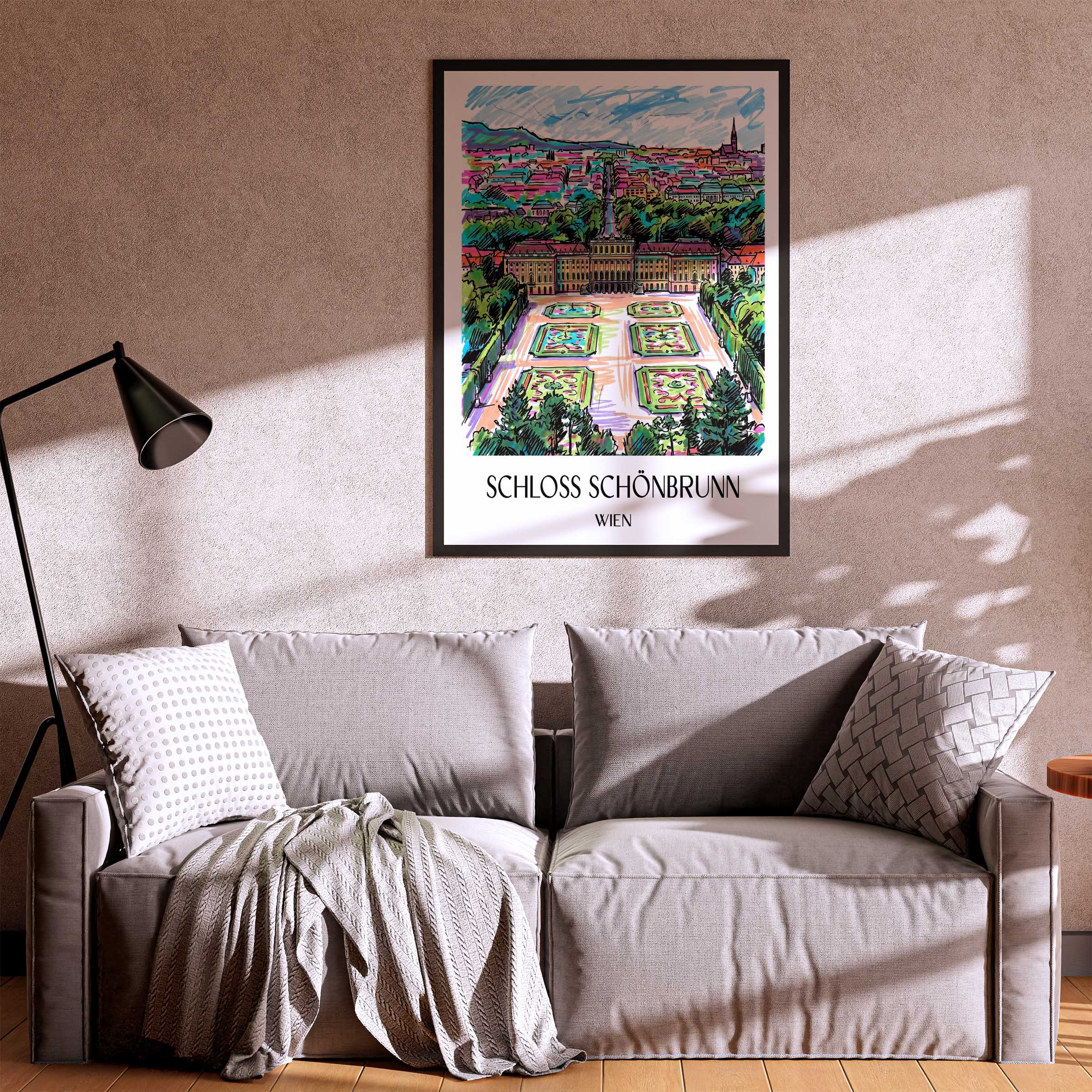 schloss-schönbrunn-wien-österreich-poster-graffiti