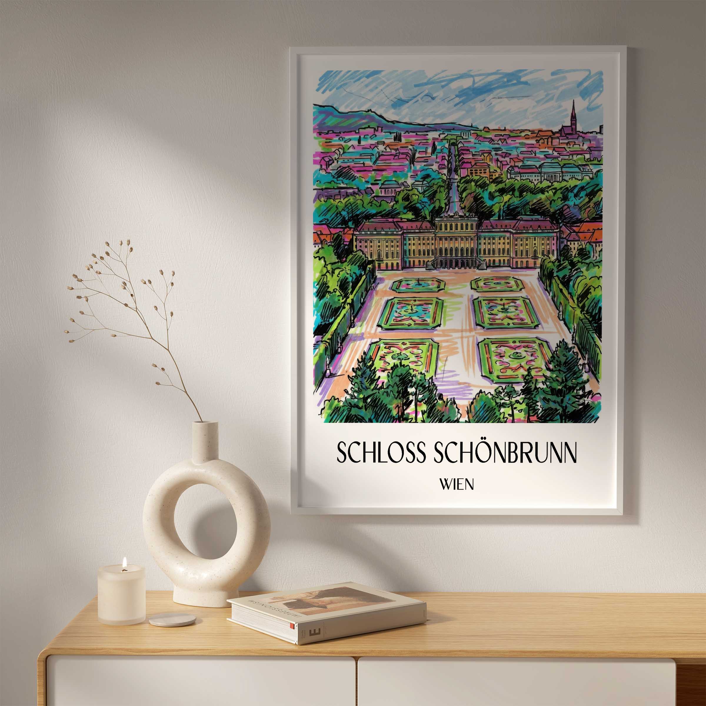 schloss-schönbrunn-wien-österreich-poster-graffiti