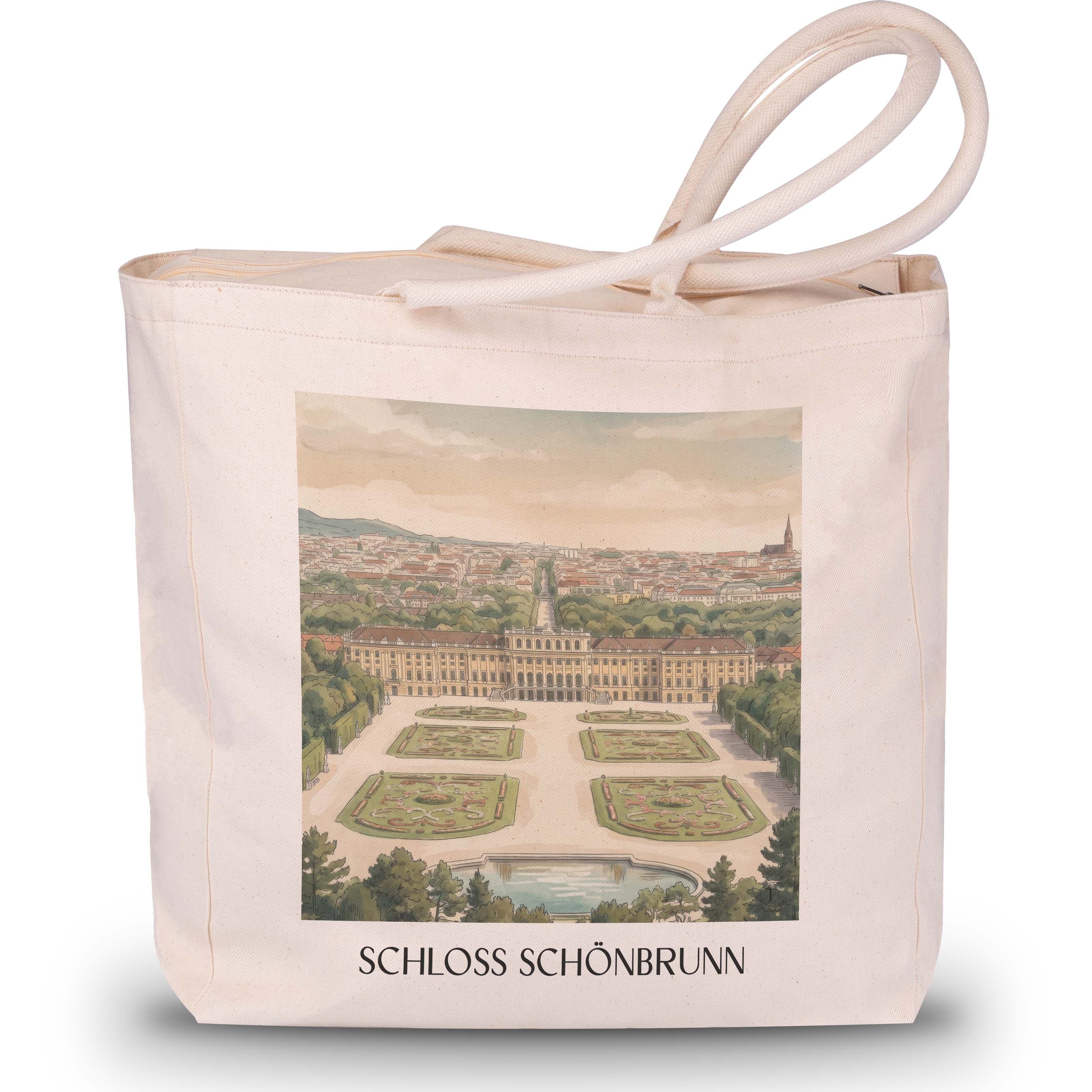 schloss-schönbrunn-wien-österreich-einkaufstasche-aquarell