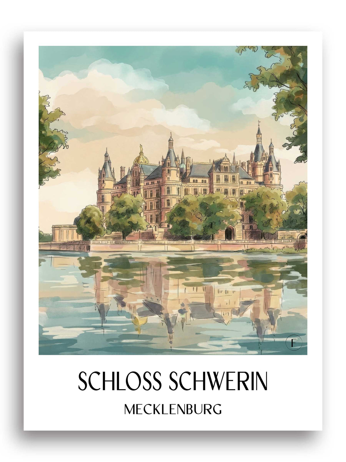 schloss-schwerin-mecklenburg-deutschland-poster-aquarell