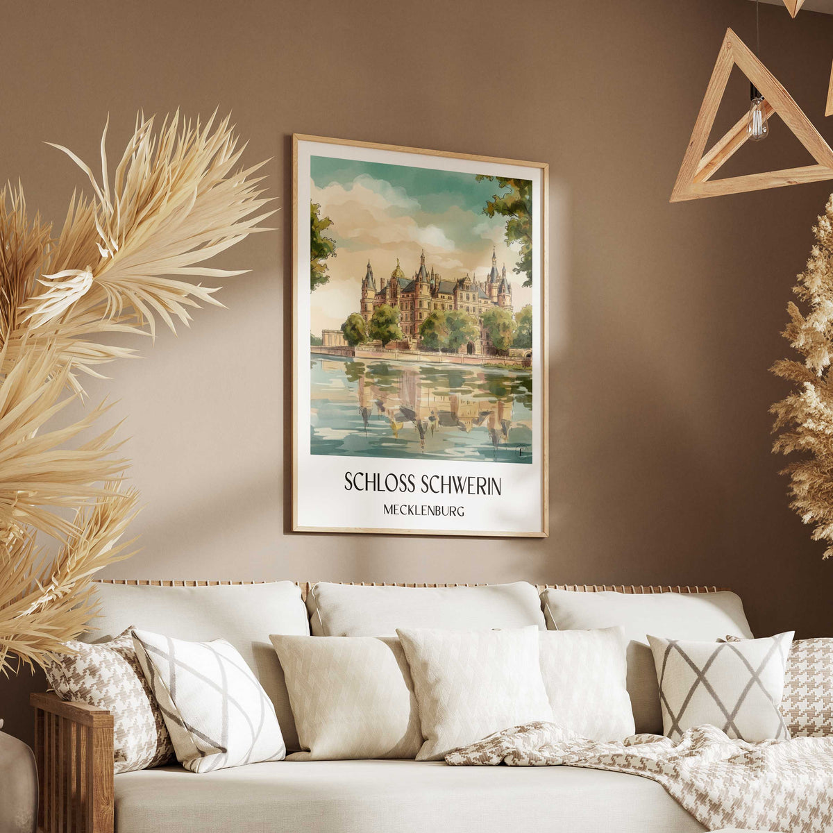 schloss-schwerin-mecklenburg-deutschland-poster-aquarell