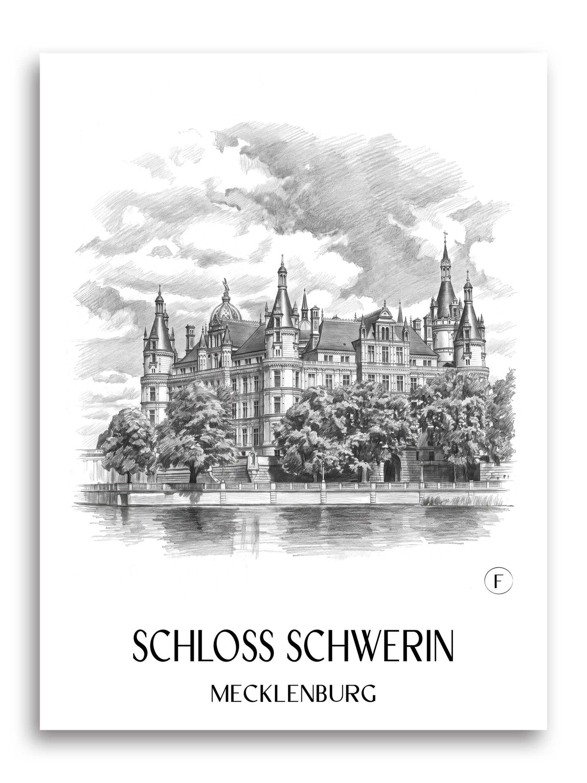 schloss-schwerin-mecklenburg-deutschland-poster-bleistift-zeichnung-drawing