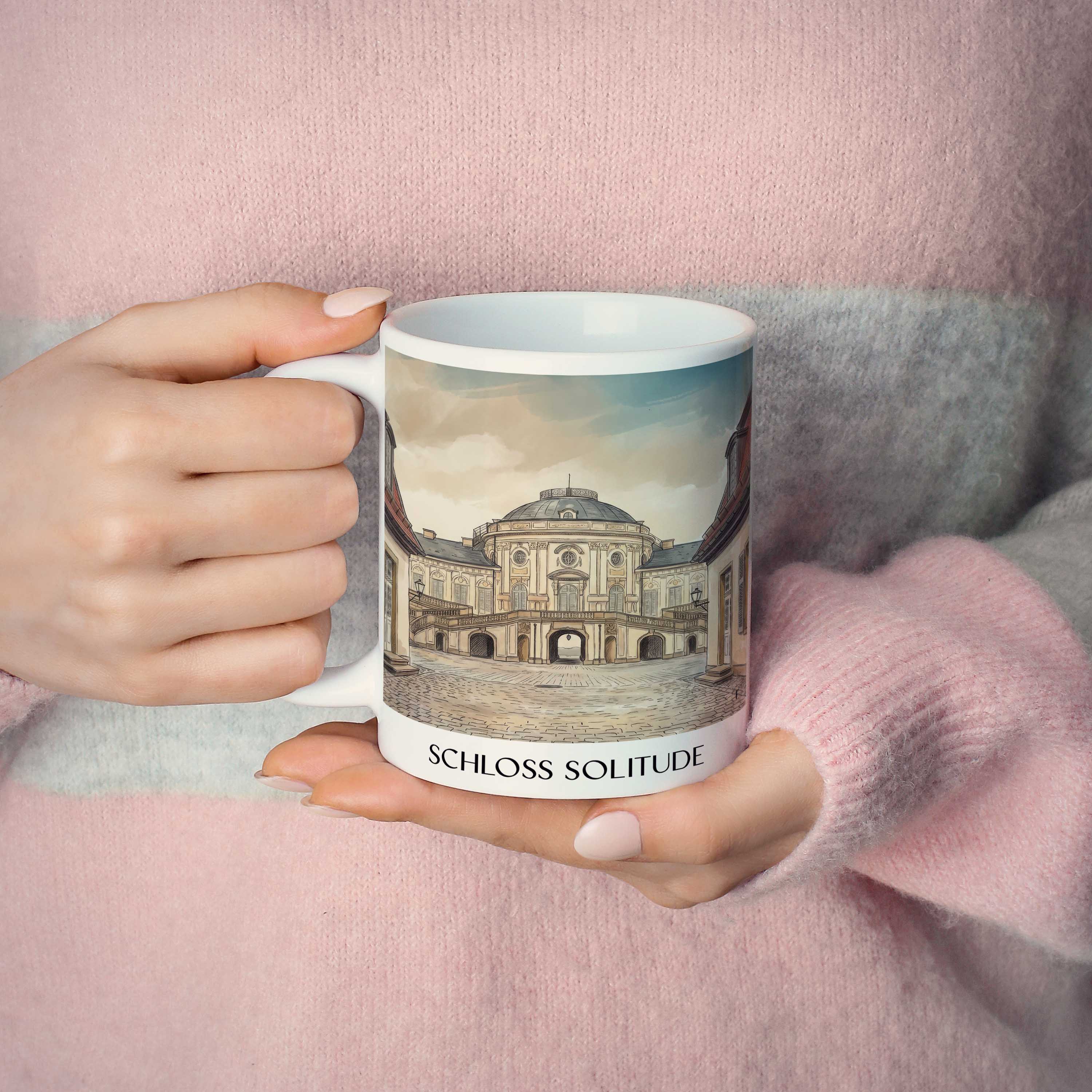schloss-solitude-stuttgart-deutschland-kaffeebecher-aquarell