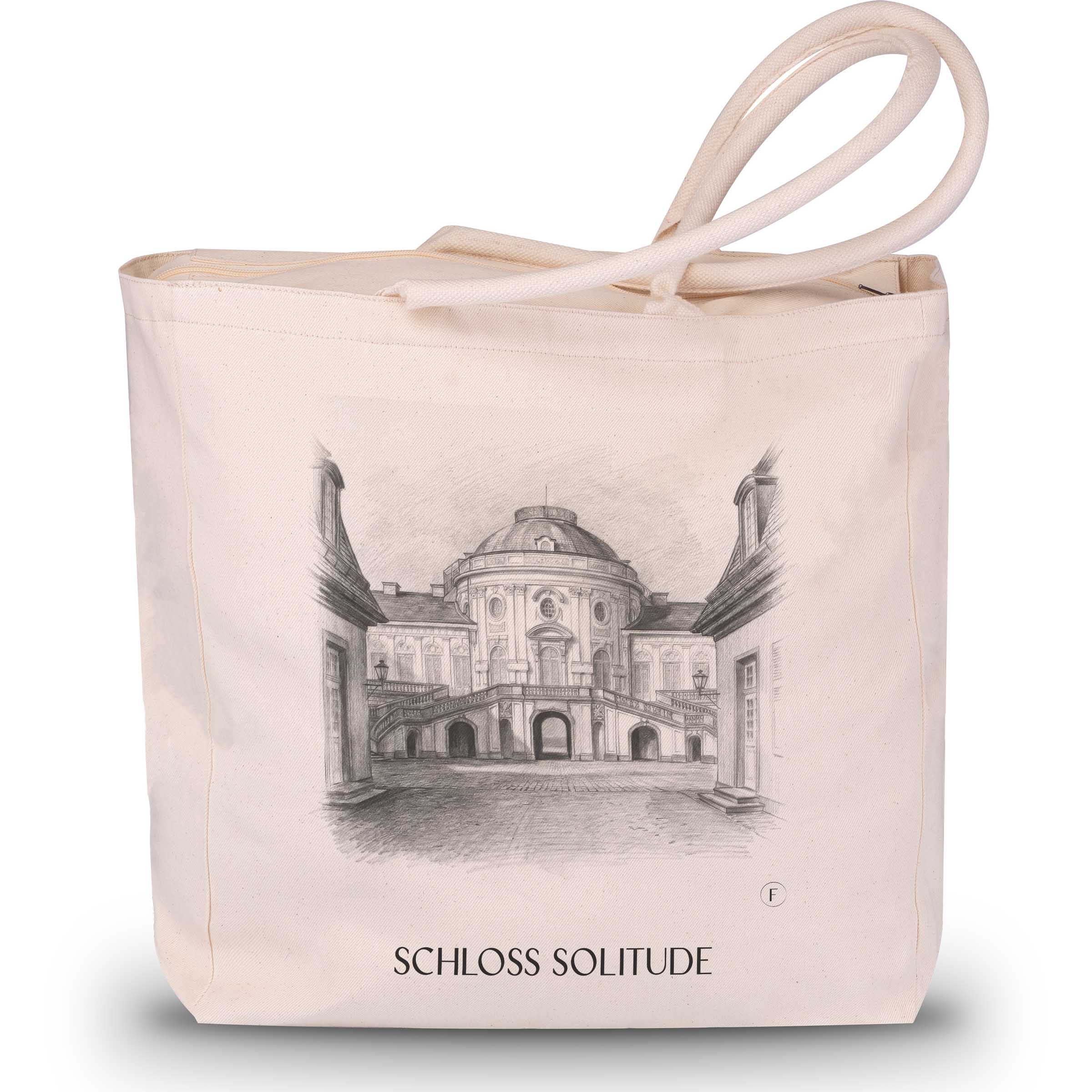 schloss-solitude-stuttgart-deutschland-einkaufstasche-bleistift-zeichnung-drawing