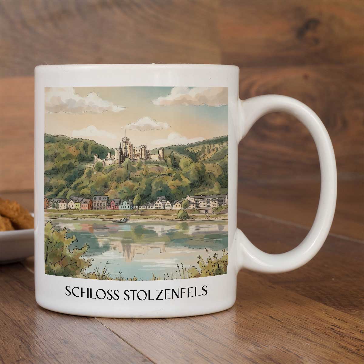 schloss-stolzenfels-koblenz-deutschland-kaffeebecher-aquarell