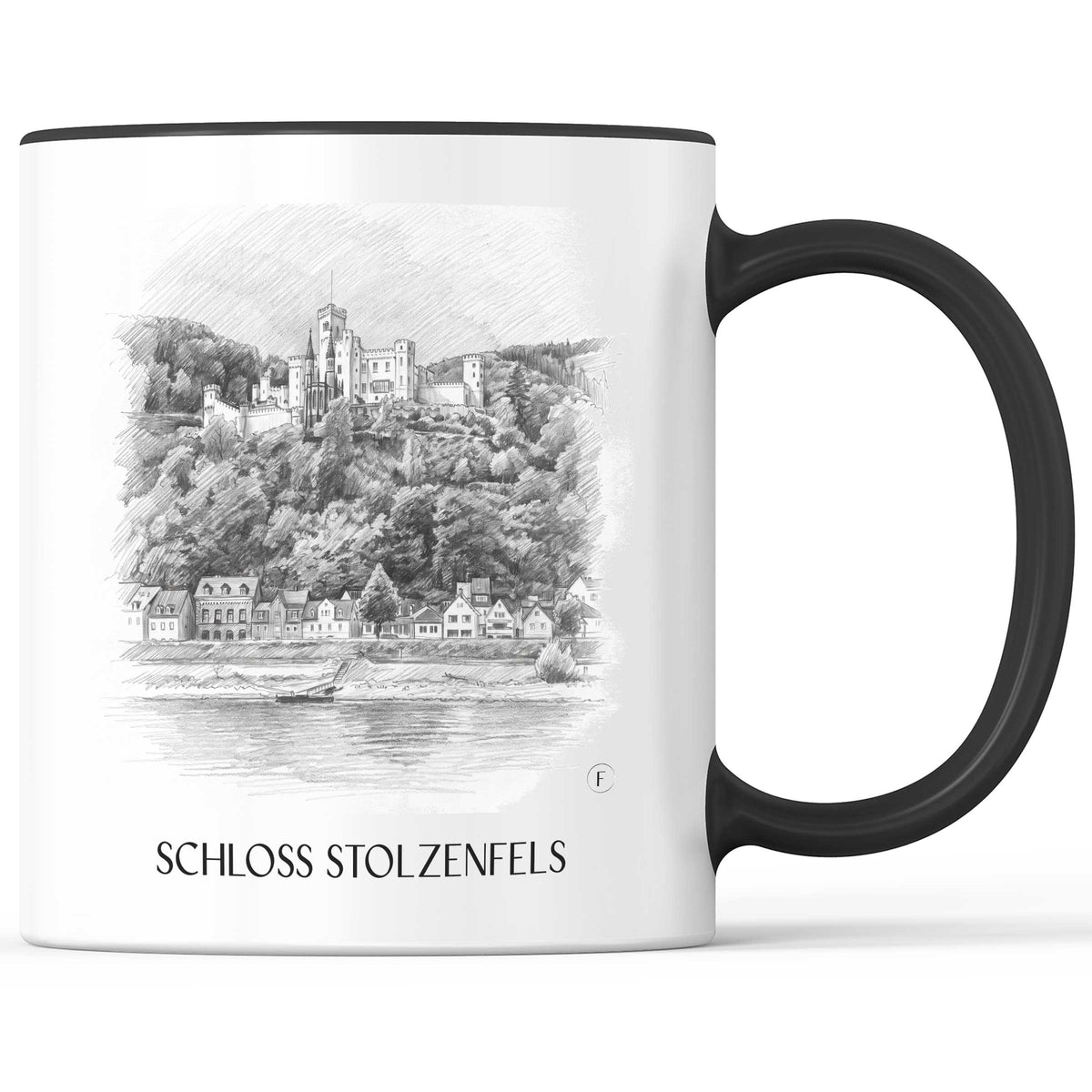 schloss-stolzenfels-koblenz-deutschland-kaffeebecher-bleistift-zeichnung-drawing