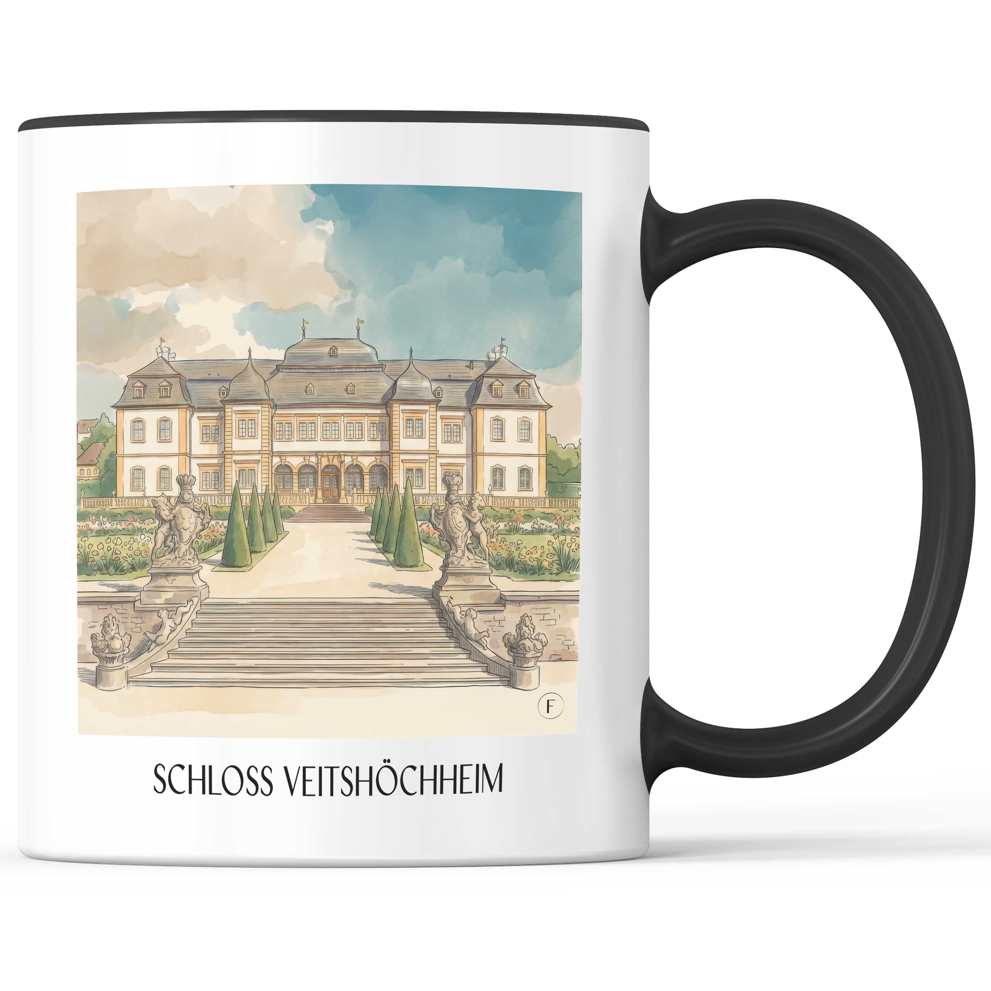 schloss-veitshöchheim-würzburg-deutschland-kaffeebecher-aquarell