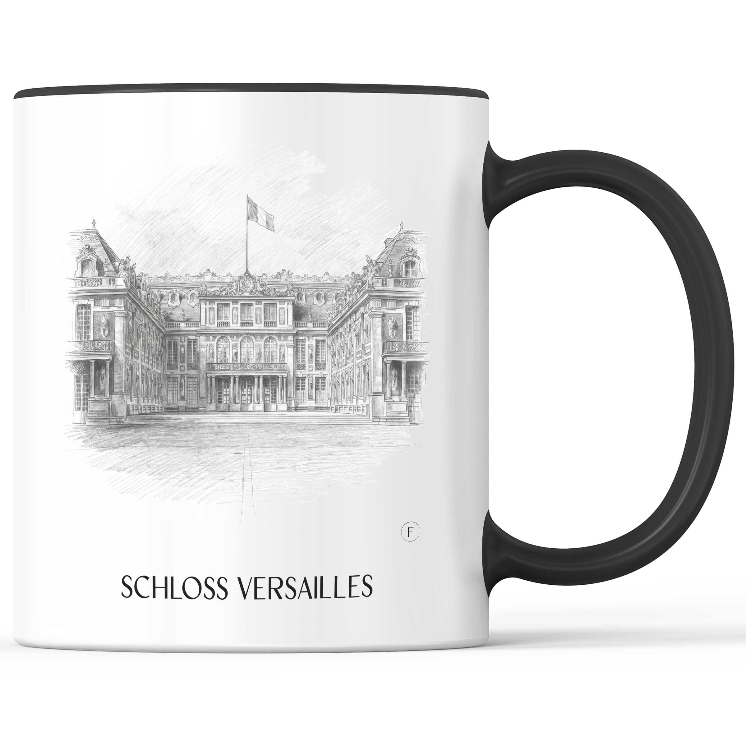schloss-versailles-frankreich-frankreich-kaffeebecher-bleistift-zeichnung-drawing