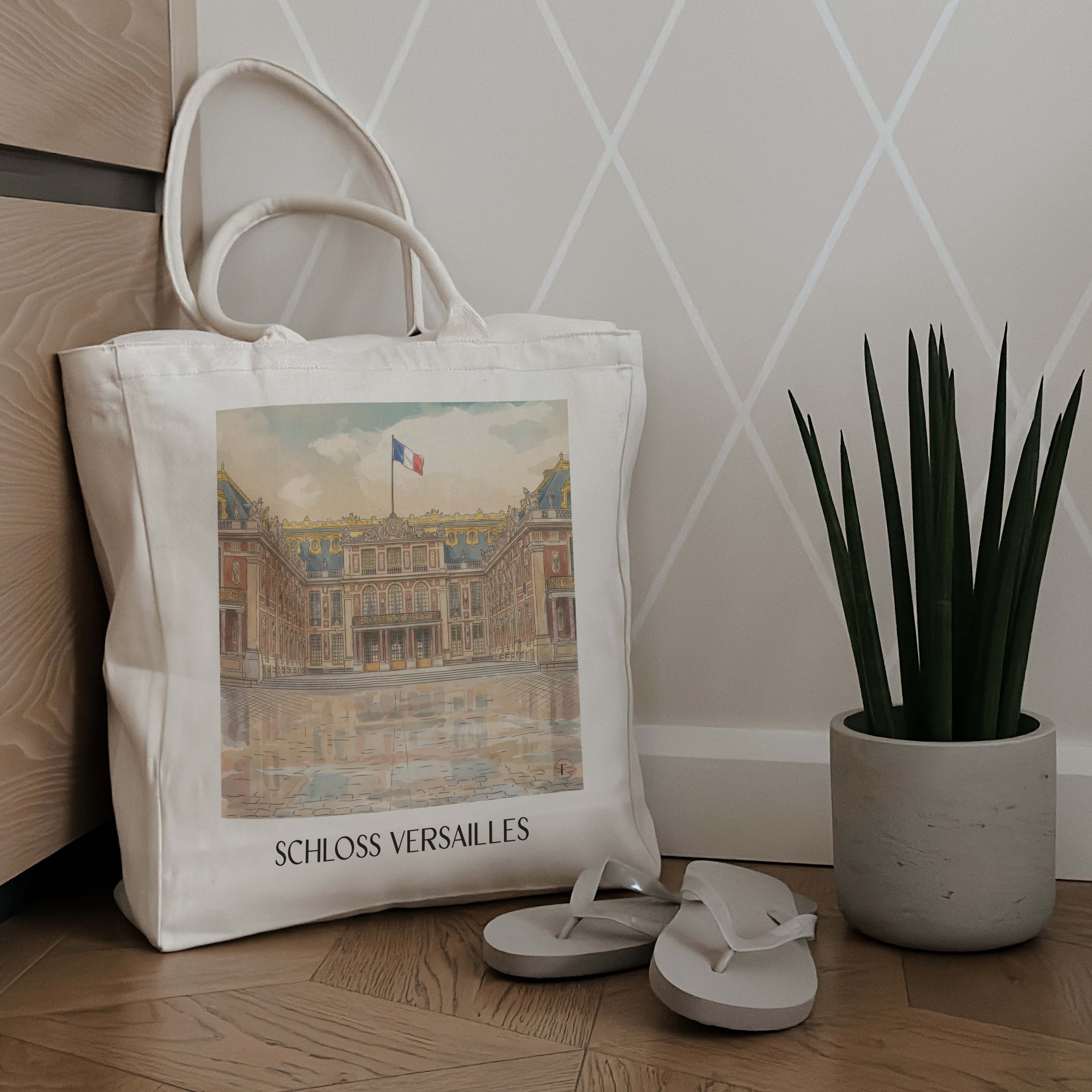 schloss-versailles-frankreich-frankreich-einkaufstasche-aquarell