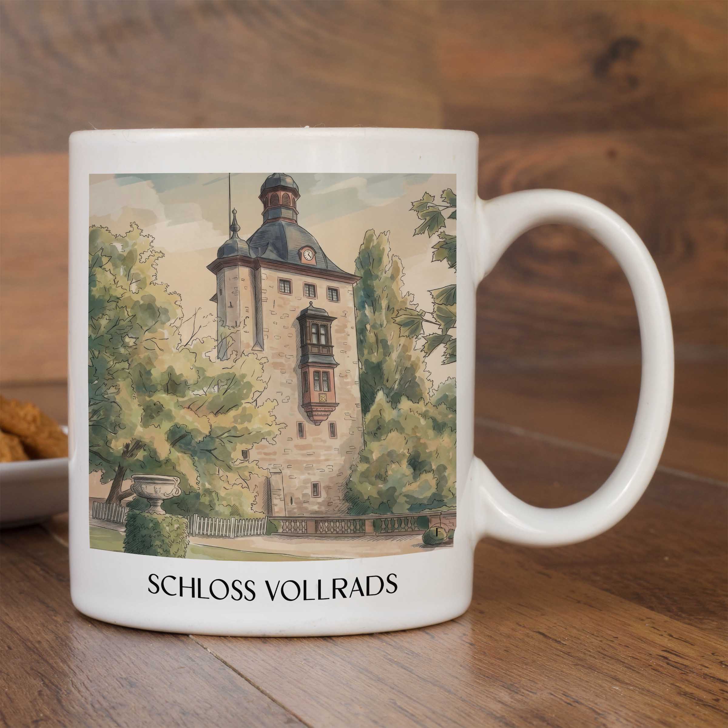 schloss-vollrads-rheingau-deutschland-kaffeebecher-aquarell