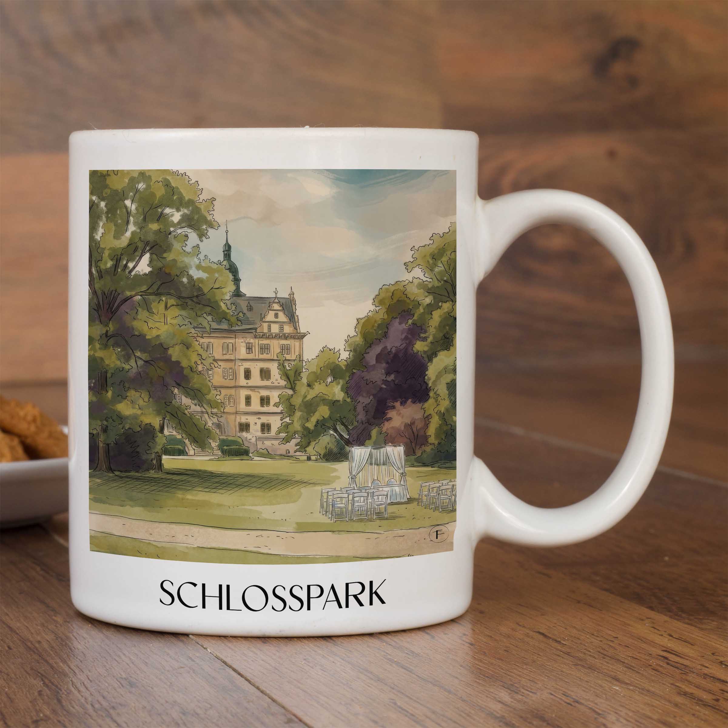 schlosspark-wolfsburg-deutschland-kaffeebecher-aquarell