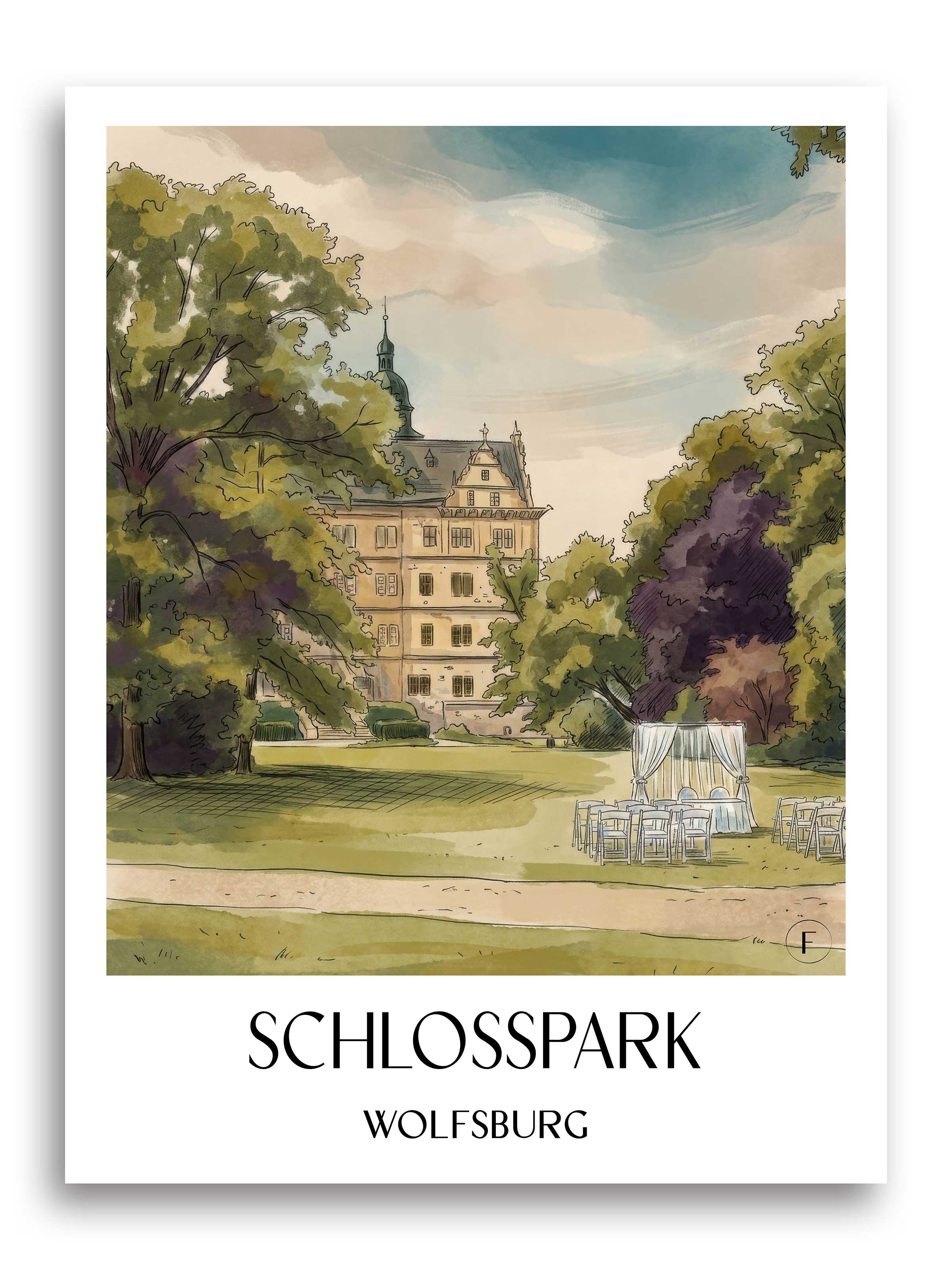 schlosspark-wolfsburg-deutschland-poster-aquarell