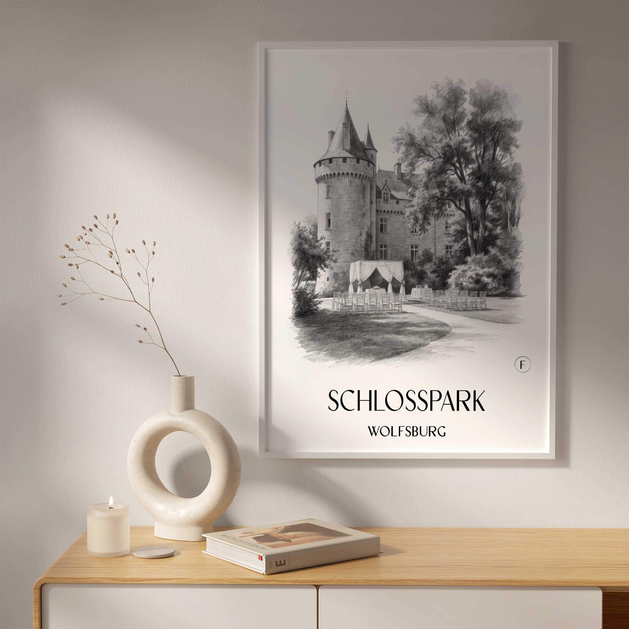 schlosspark-wolfsburg-deutschland-poster-bleistift-zeichnung-drawing