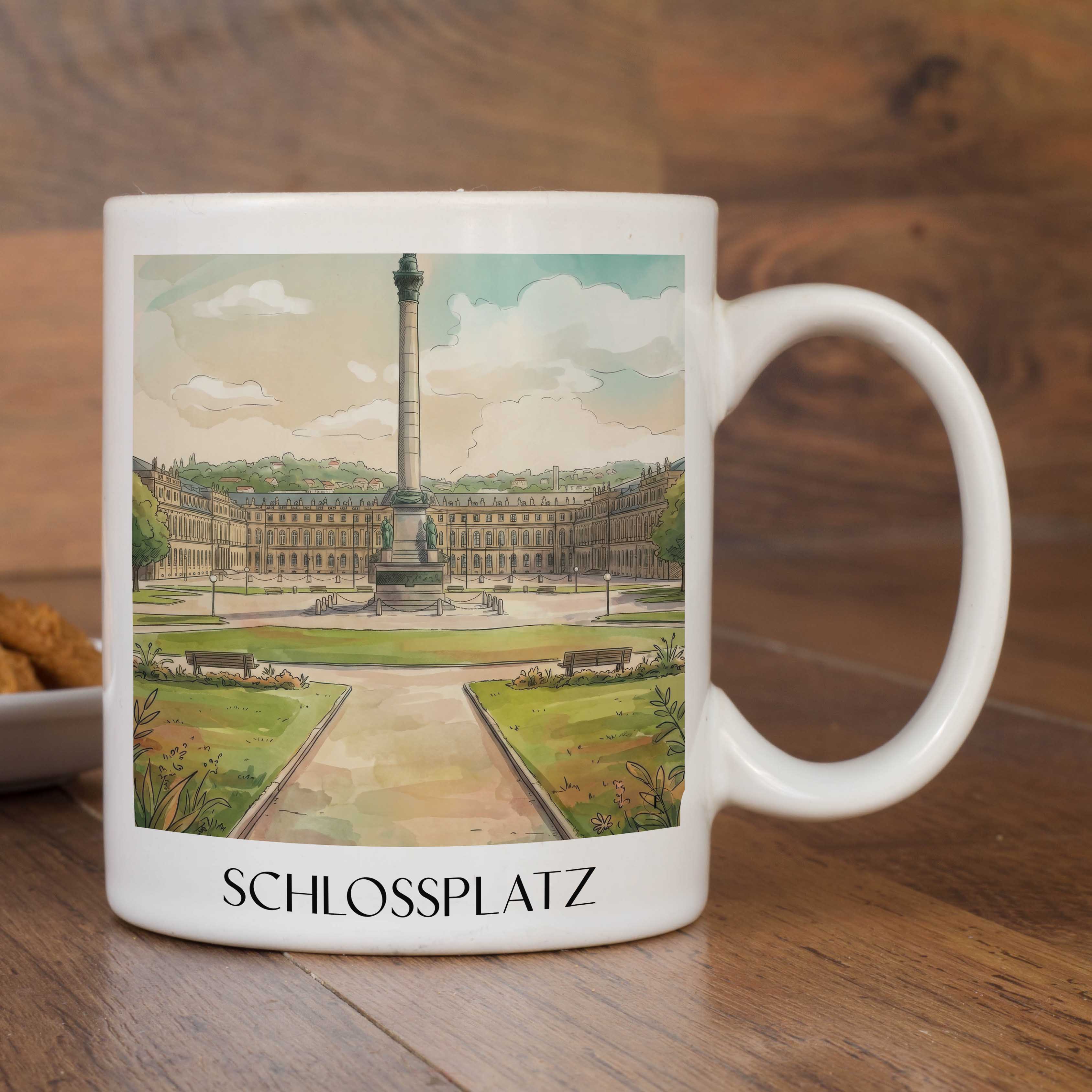 schlossplatz-stuttgart-deutschland-kaffeebecher-aquarell